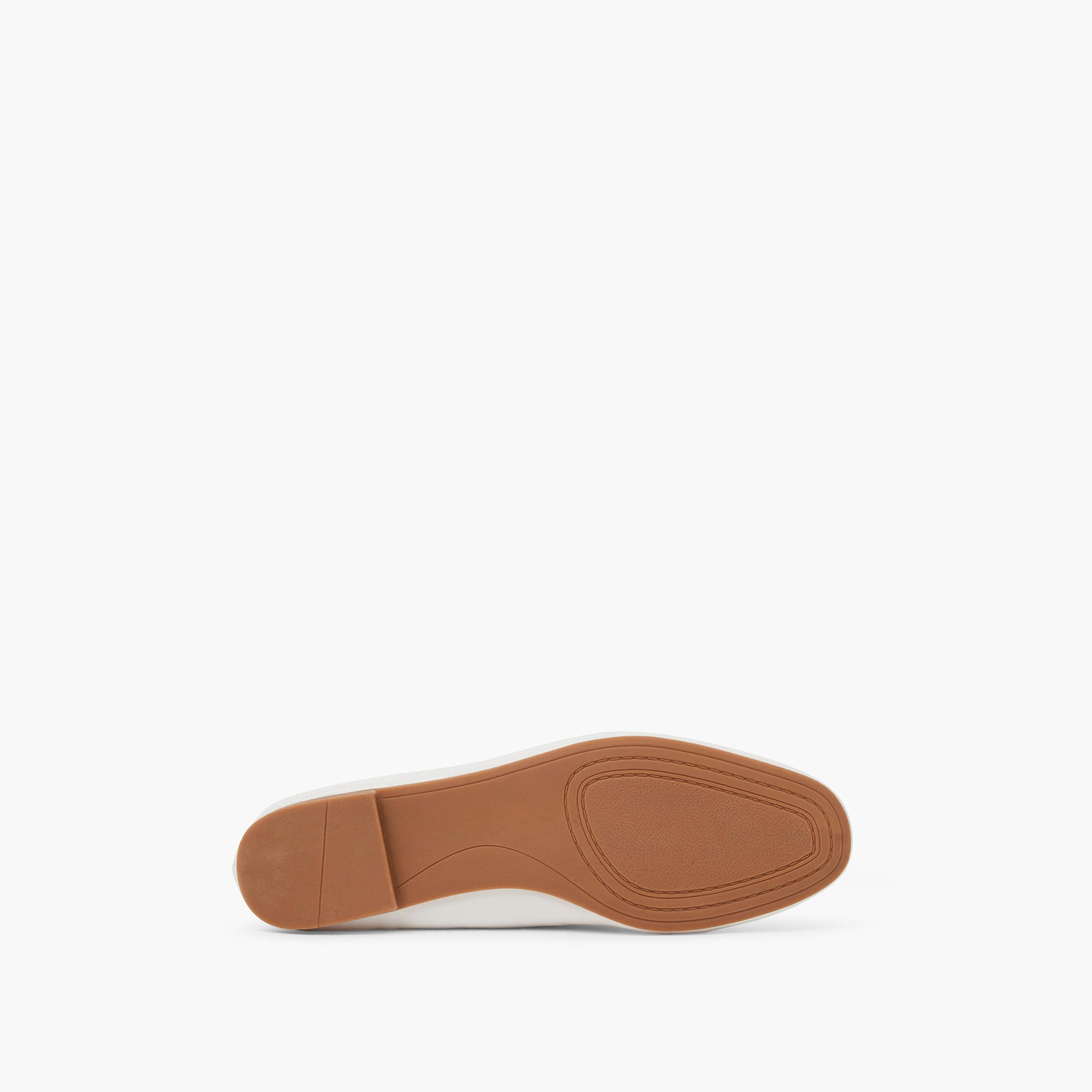 Styli White Metal Detail Round Toe Ballerina Shoes-women-shoes-ballerinas-image-6