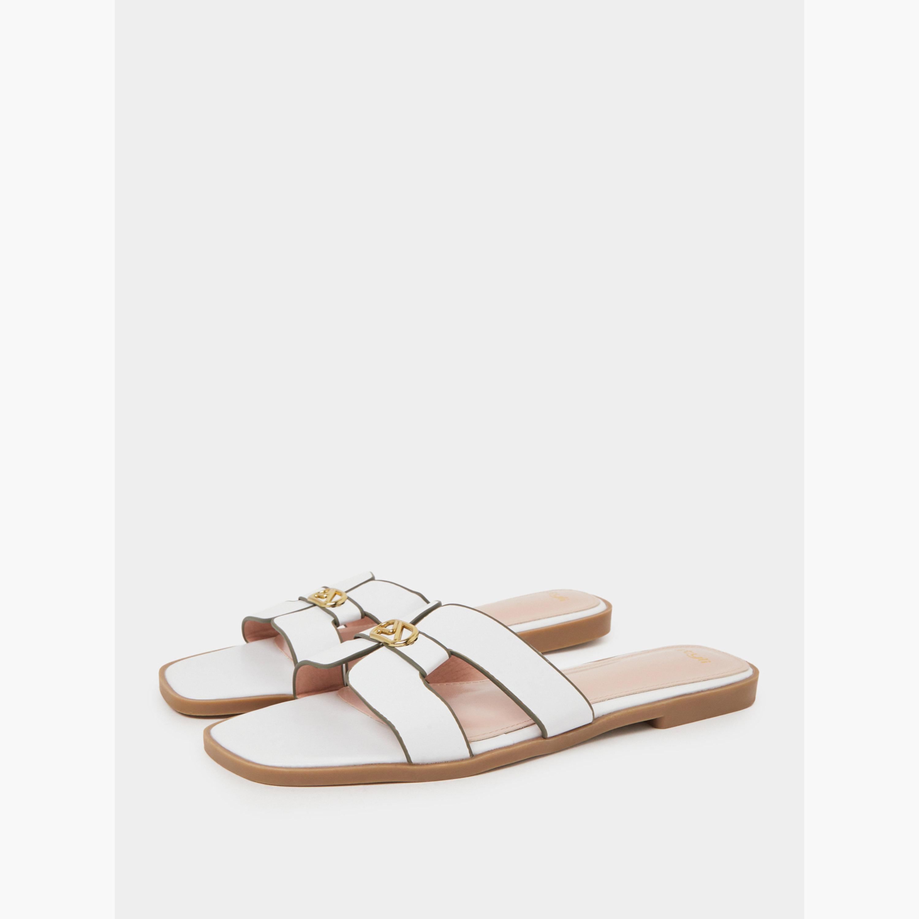 صندل فلات بسيور مفرغة-women-shoes-sandals-flats-image-1