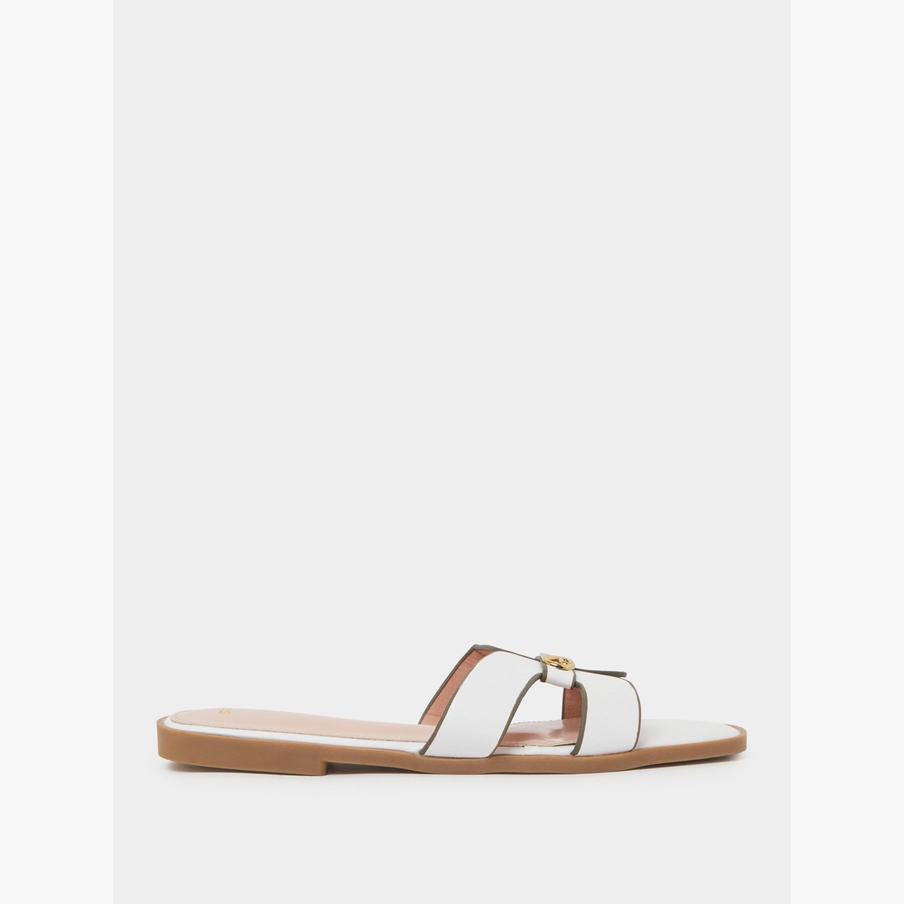صندل فلات بسيور مفرغة-women-shoes-sandals-flats-image-2