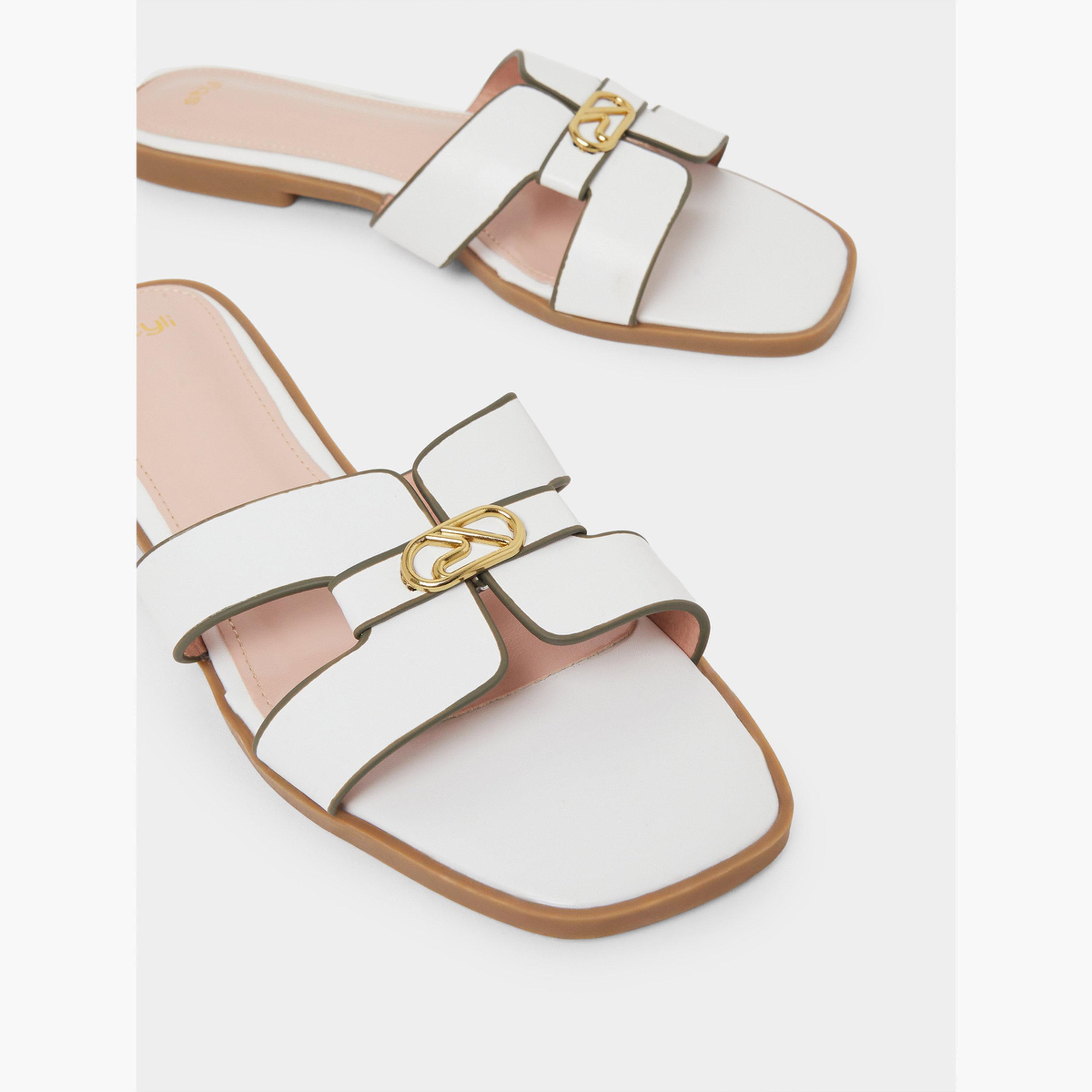صندل فلات بسيور مفرغة-women-shoes-sandals-flats-image-4