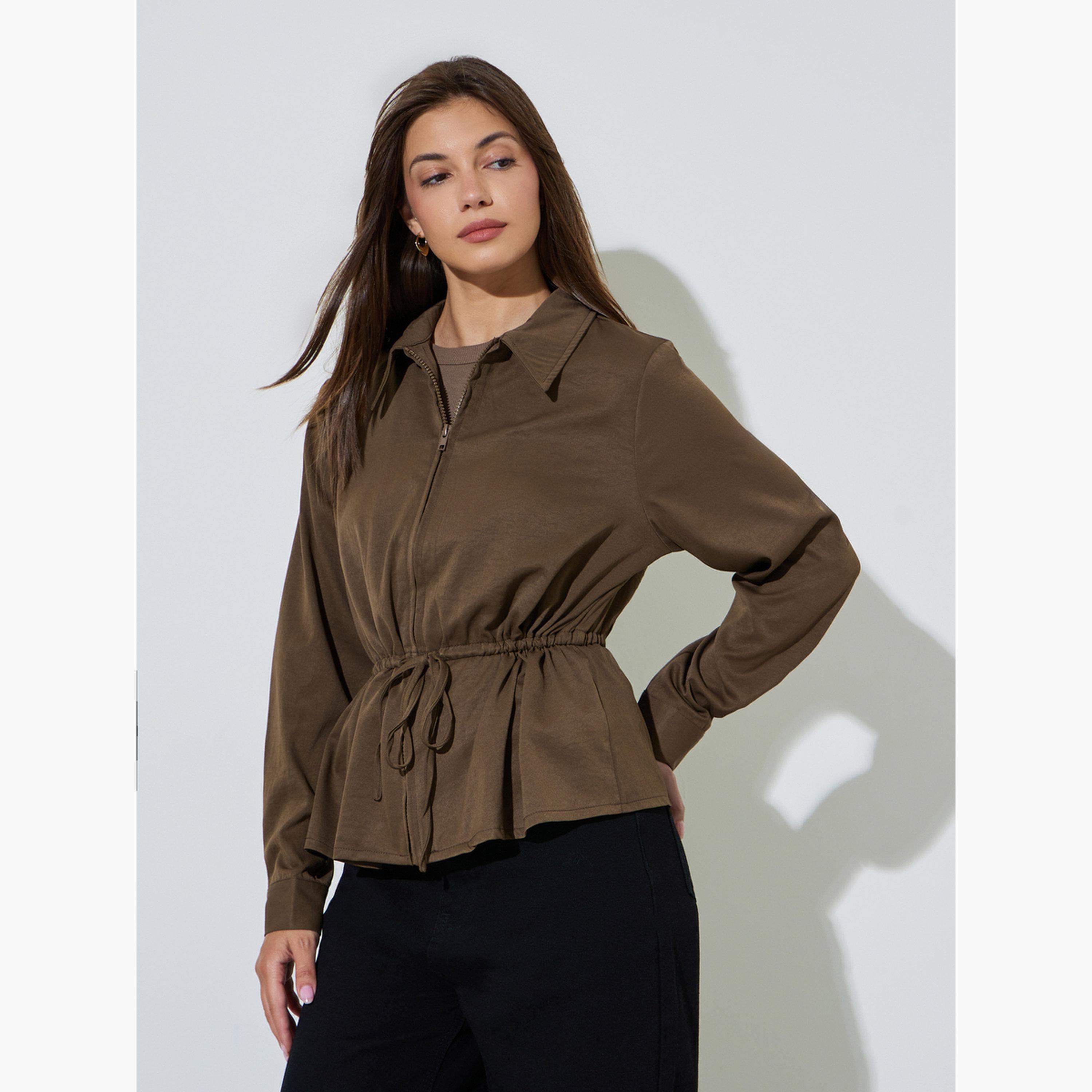 بلوزة بأكمام طويلة ورباط خصر-women-clothing-shirtsandblouses-shirts-image-4