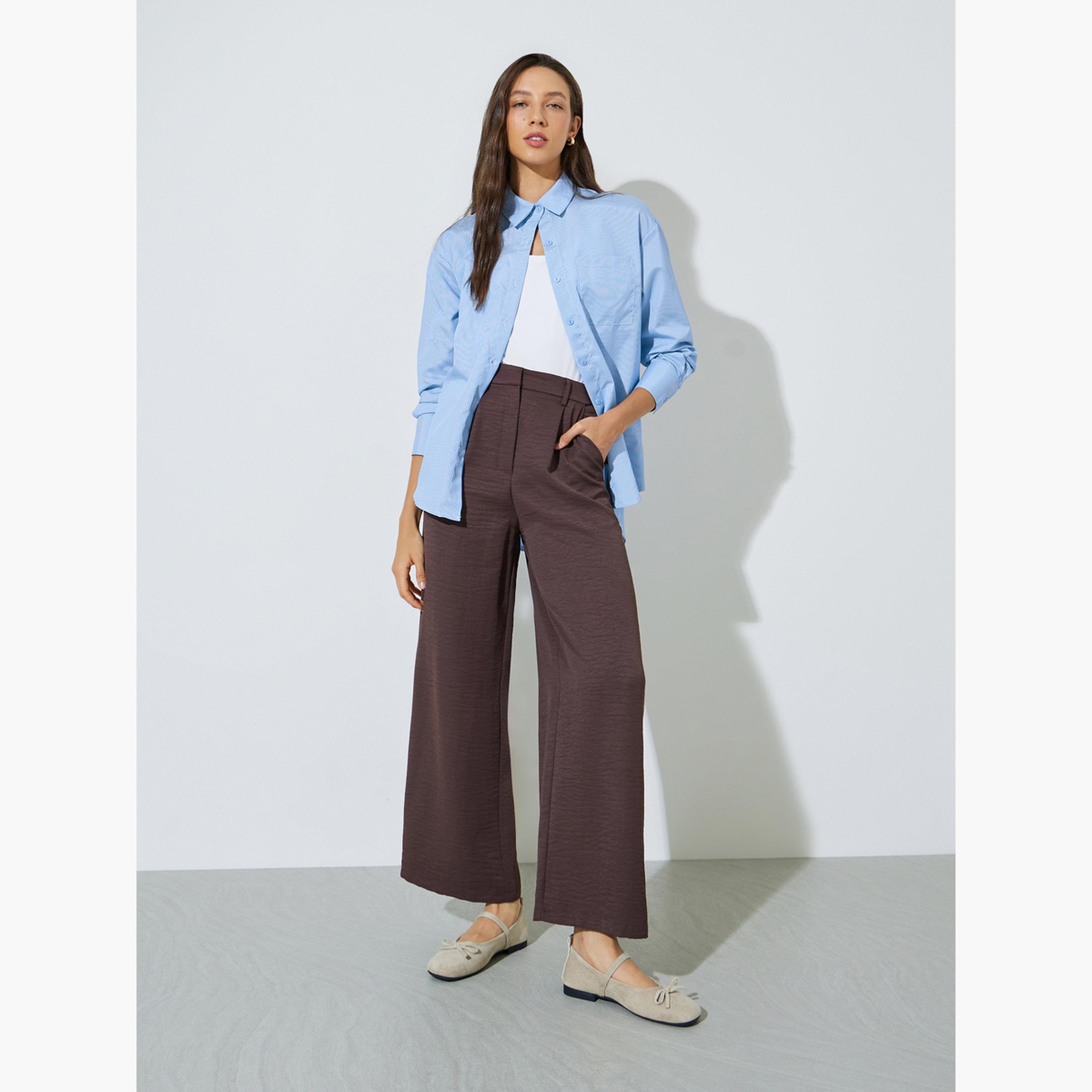 قميص بقصة مريحة ومخطط-women-clothing-shirtsandblouses-shirts-image-2