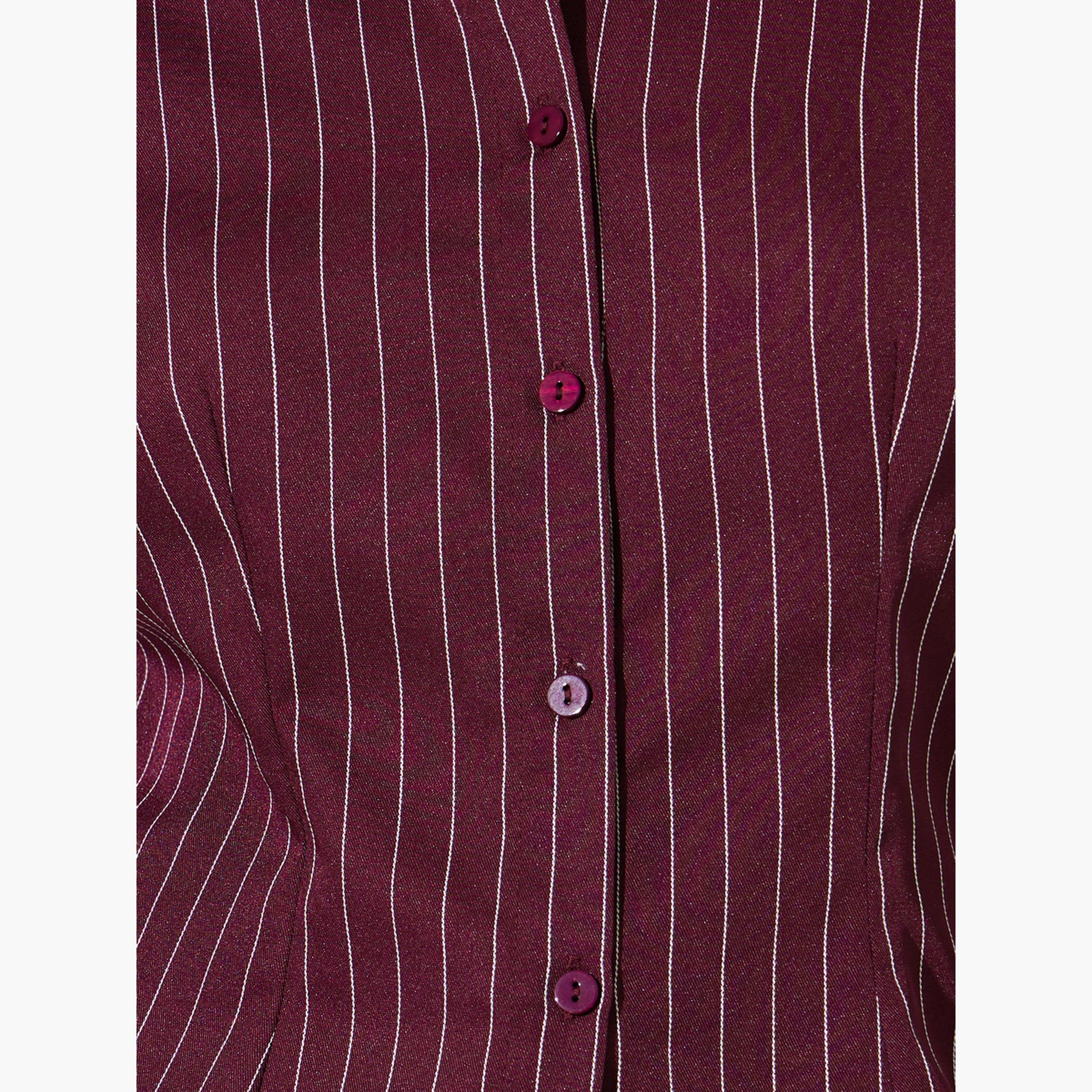 قميص بأكمام طويلة وخطوط رفيعة-women-clothing-shirtsandblouses-shirts-image-5