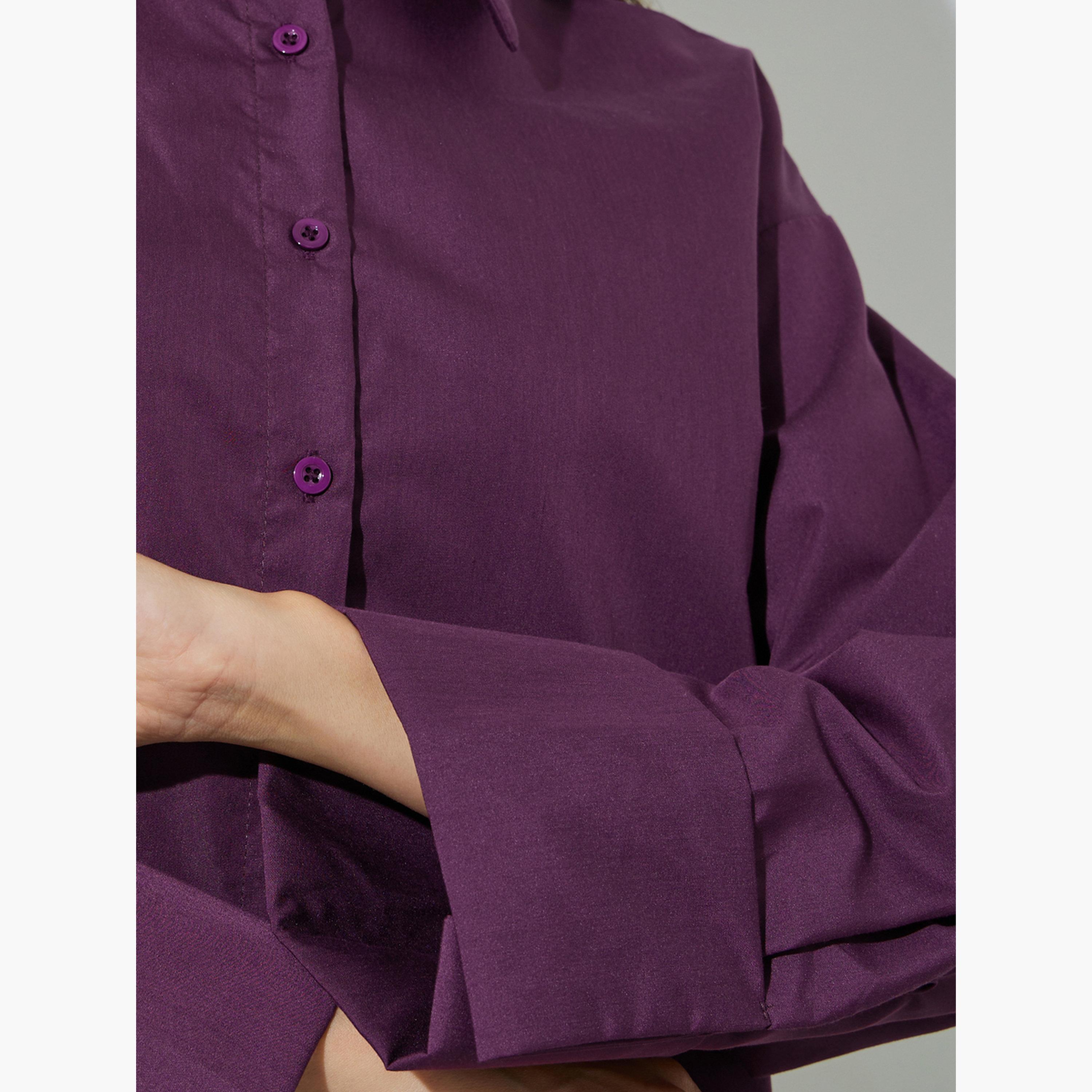 Styli Purple Oversized Longline Shirt-women-clothing-shirtsandblouses-shirts-image-5