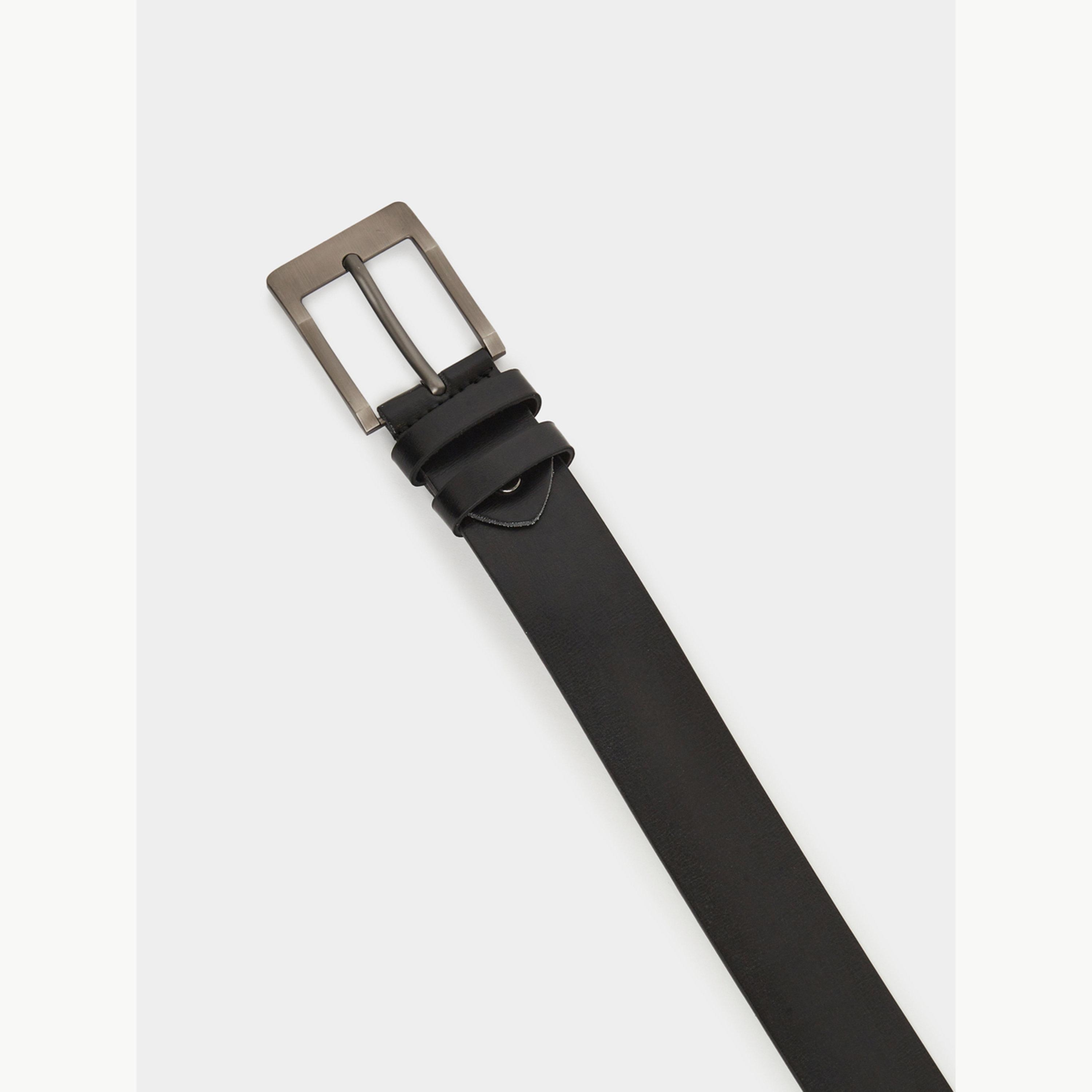 Styli Black Belt with Metal Buckle-men-beltsandwallets-belts-image-5