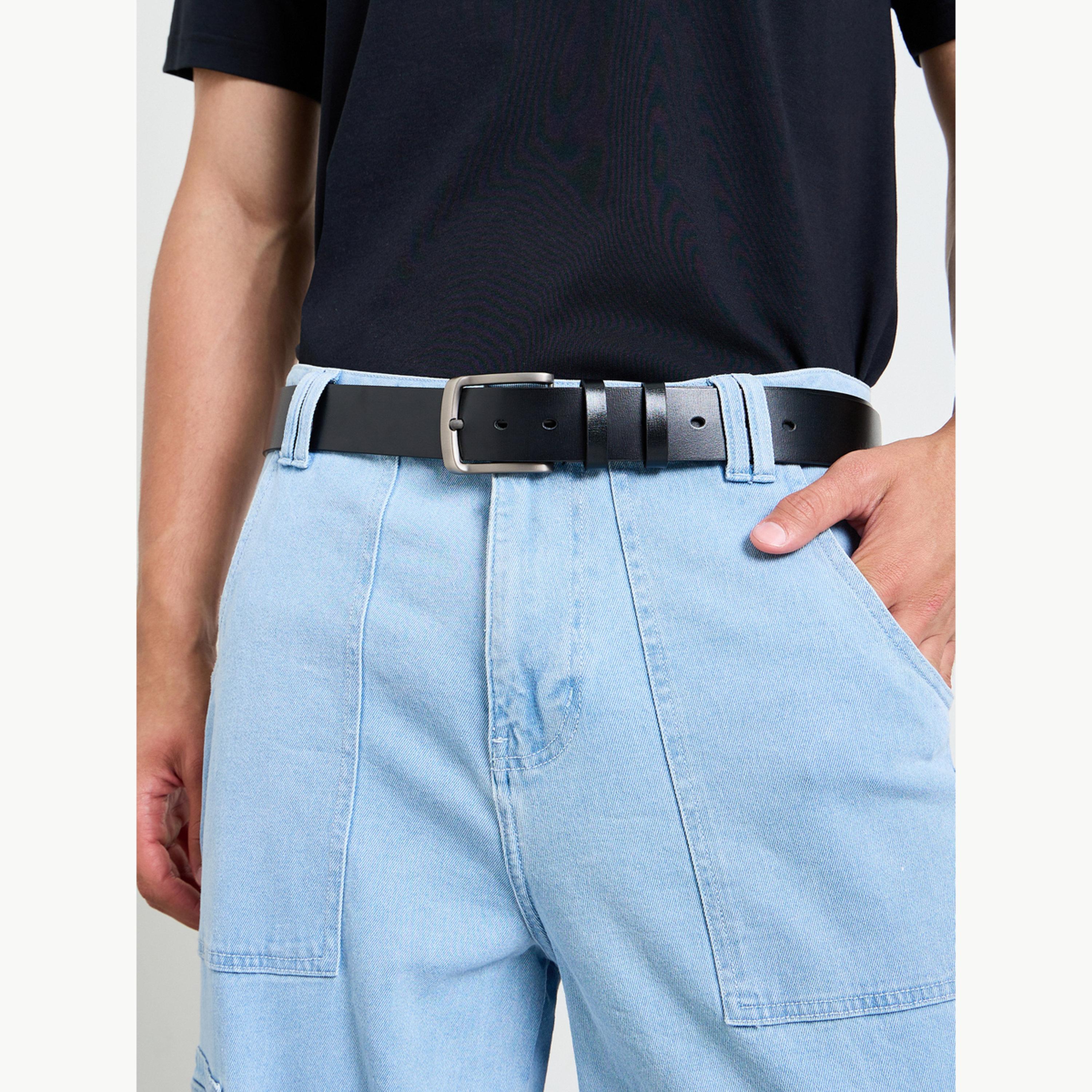 حزام كاجوال بإبزيم مربع للرجال-men-beltsandwallets-belts-image-2