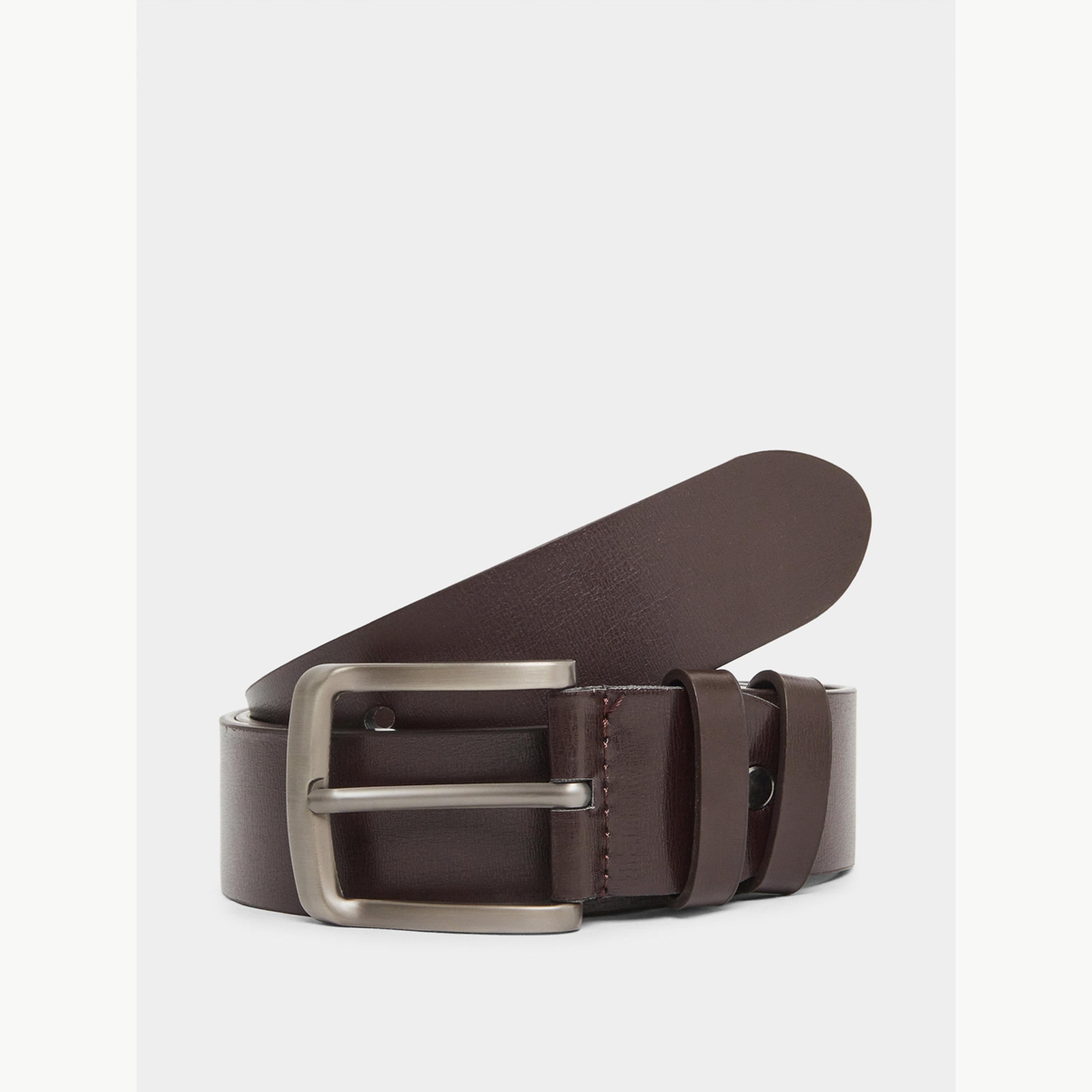 Styli Men Square Buckle Casual Belt-men-beltsandwallets-belts-image-1