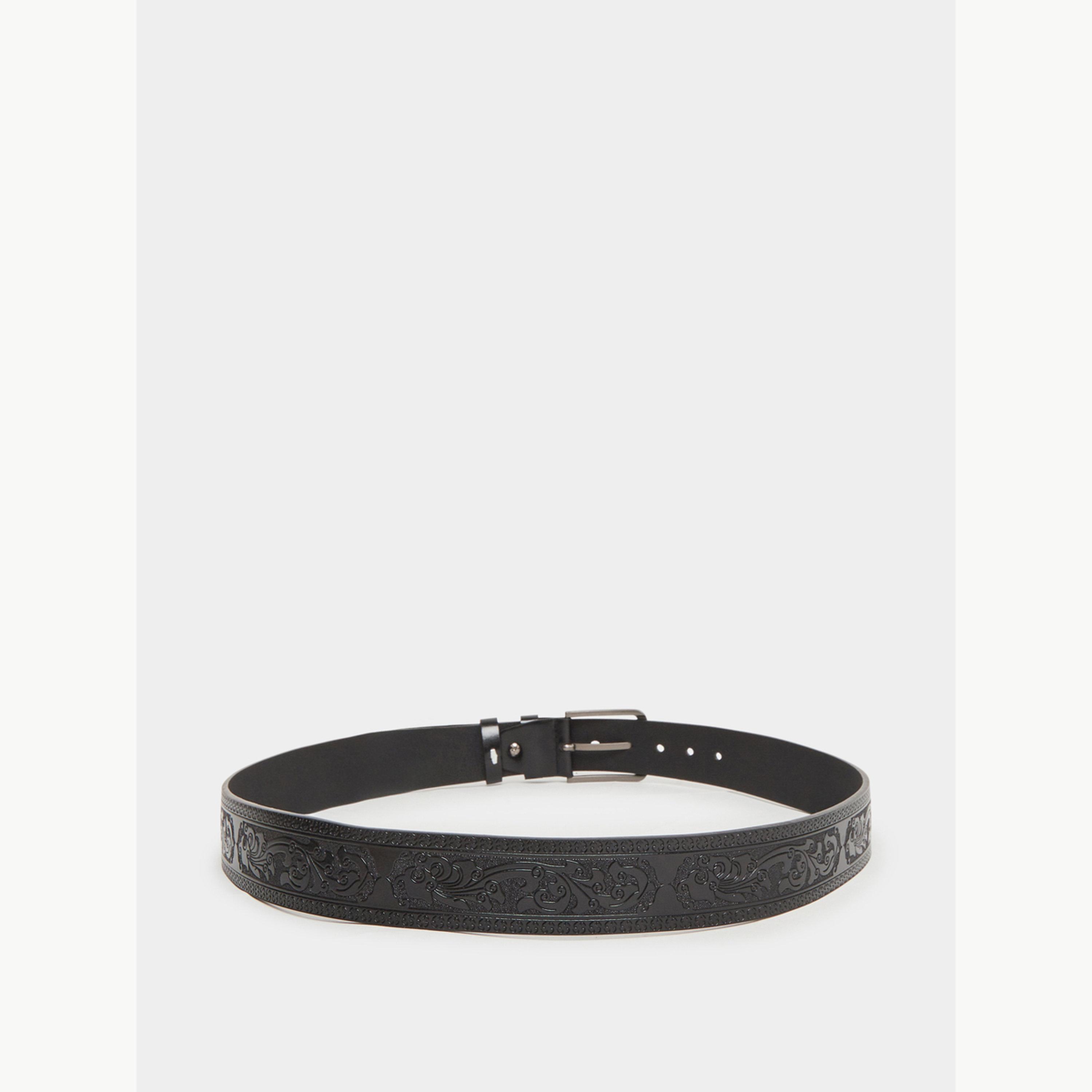 Styli Textured Belt with Pin Buckle Closure-men-beltsandwallets-belts-image-4