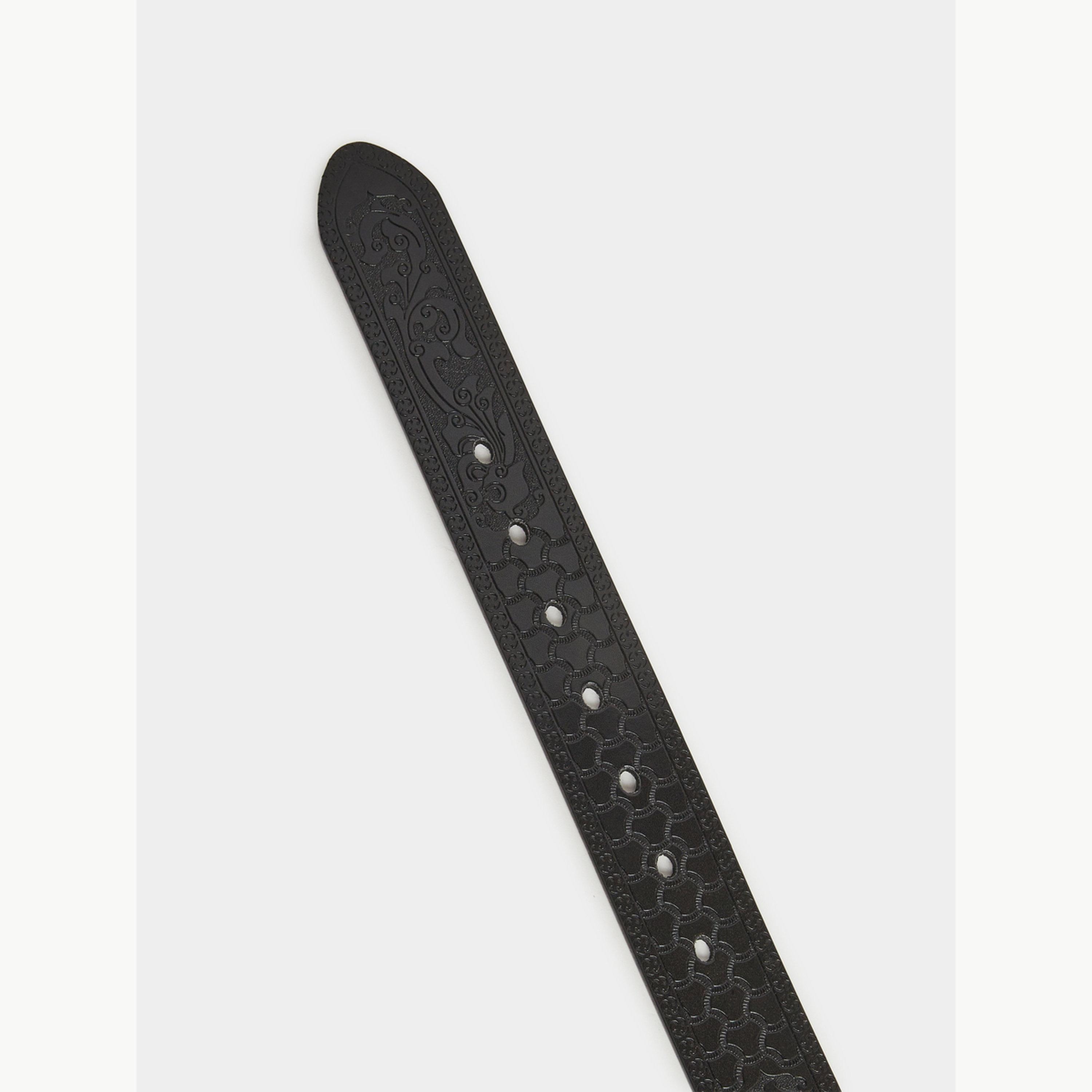 حزام بقفل إبزيم دبوس وتفاصيل بارزة الملمس-men-beltsandwallets-belts-image-6