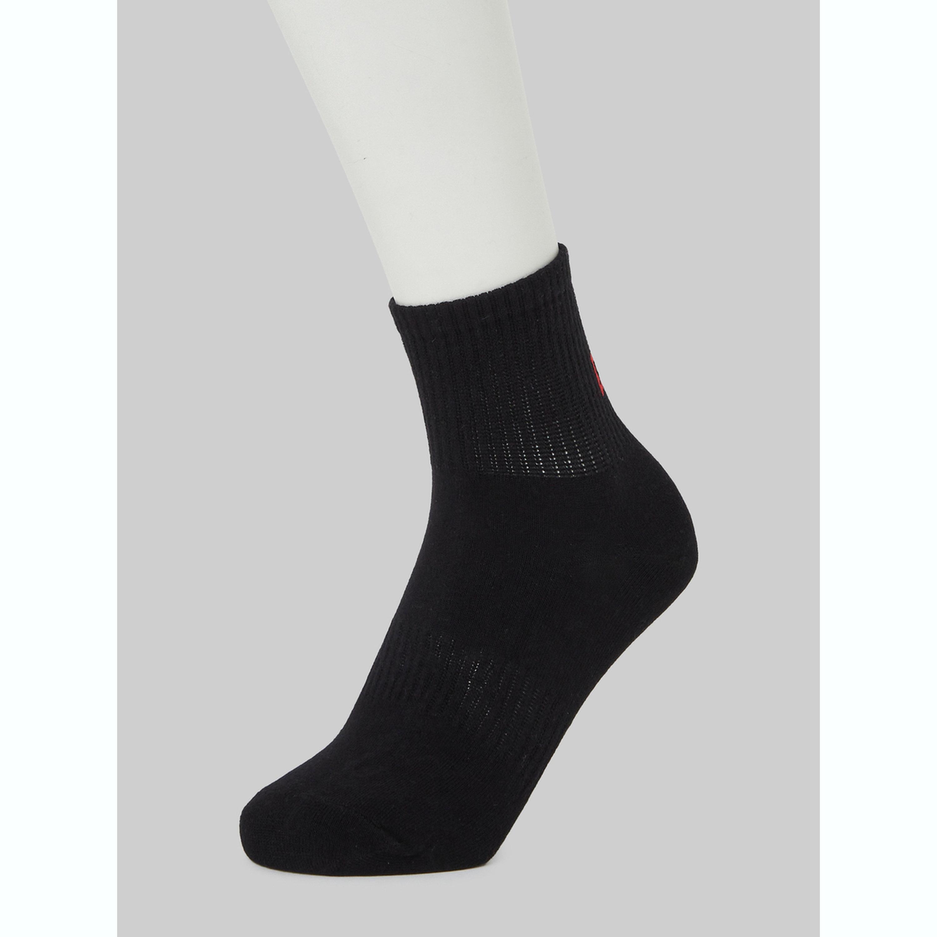 عبوة من 3 جوارب ربع طول بتفاصيل متباينة-men-socks-image-2