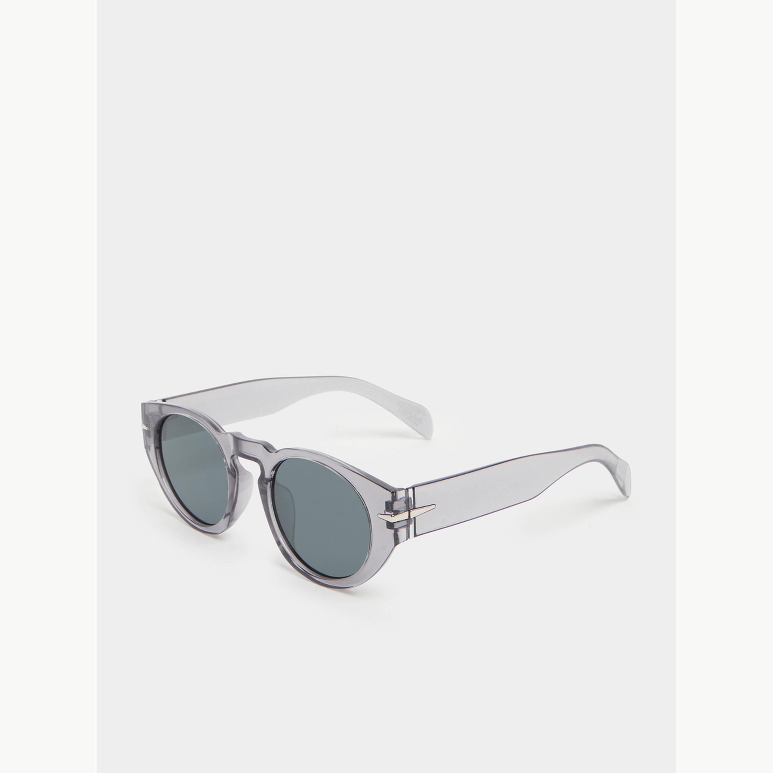 Styli Solid Round Sunglasses-men-sunglasses-image-1