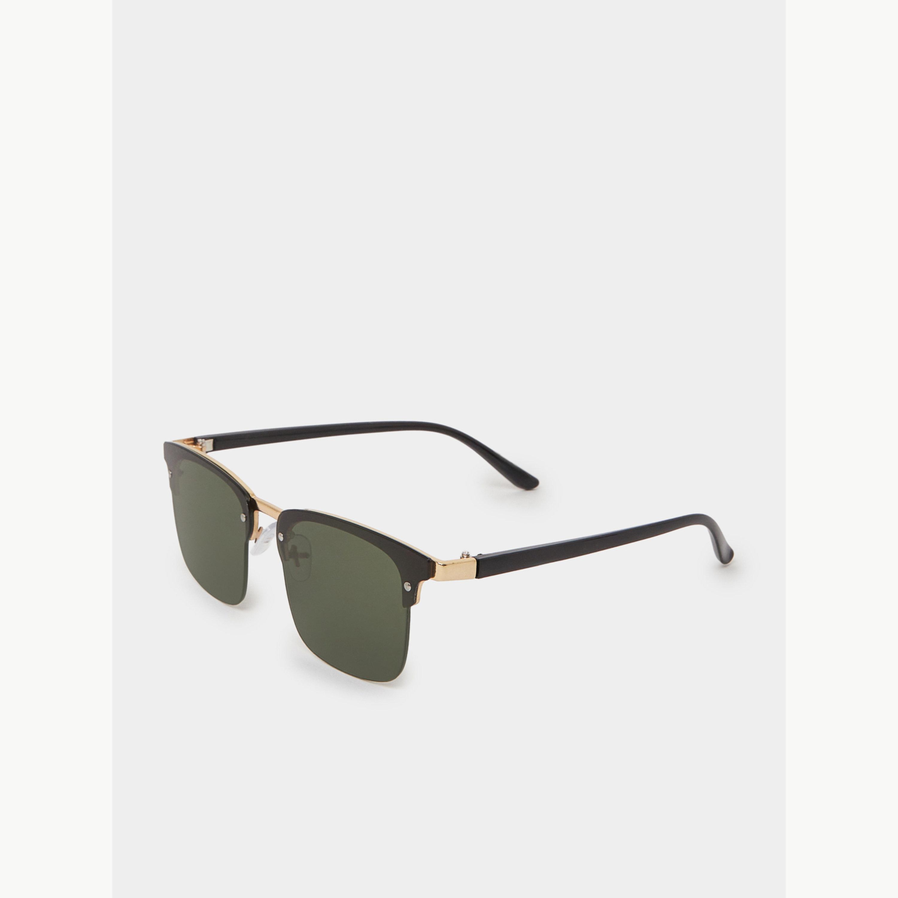 Styli Square Frame Sunglasses with Nose Pads-men-sunglasses-image-1