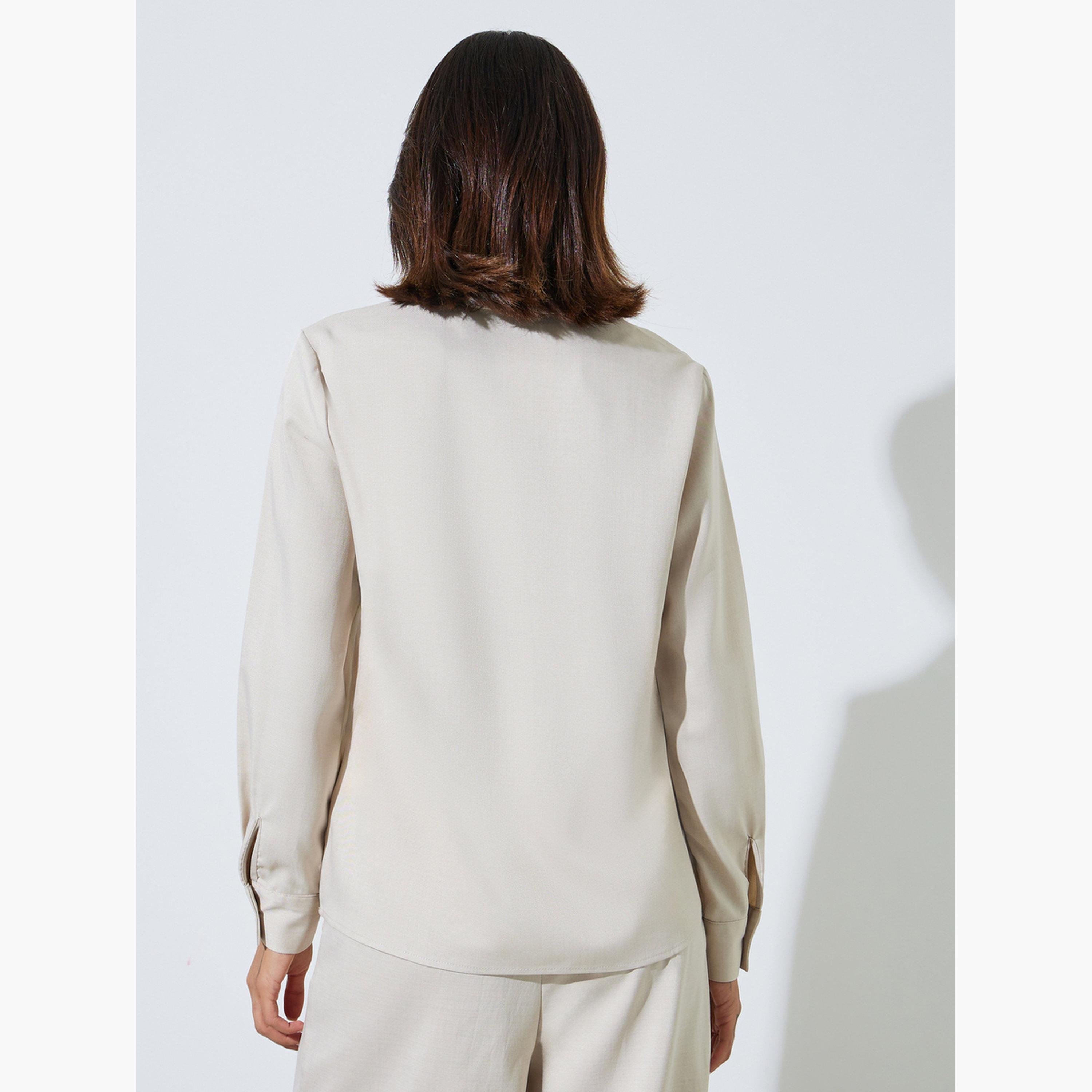 Styli Cream Long Sleeve Relaxed Fit Shirt-women-clothing-shirtsandblouses-blouses-image-4