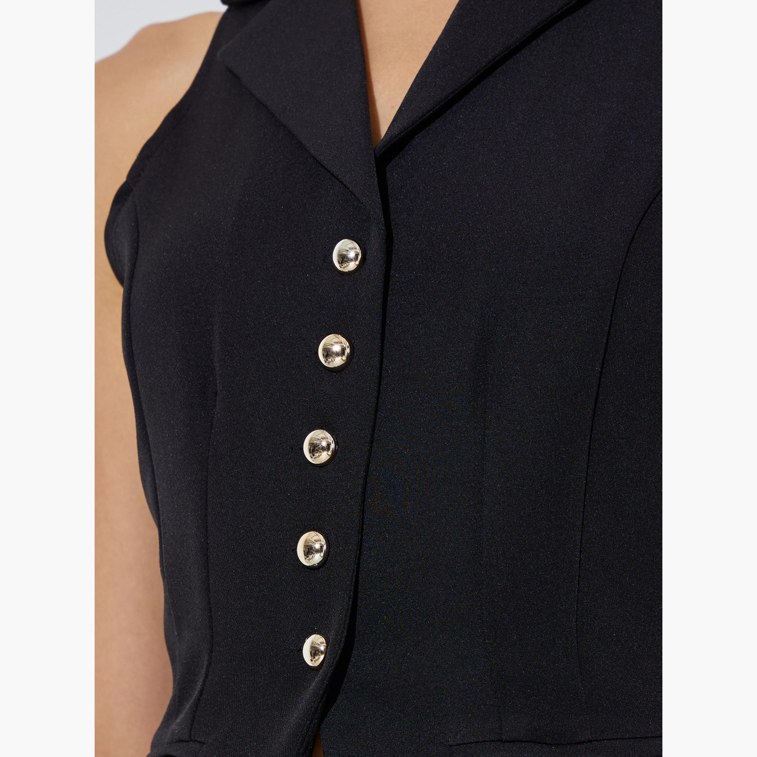 ستايلي - صدرية سوداء بياقة سباق-women-clothing-shirtsandblouses-blouses-image-5