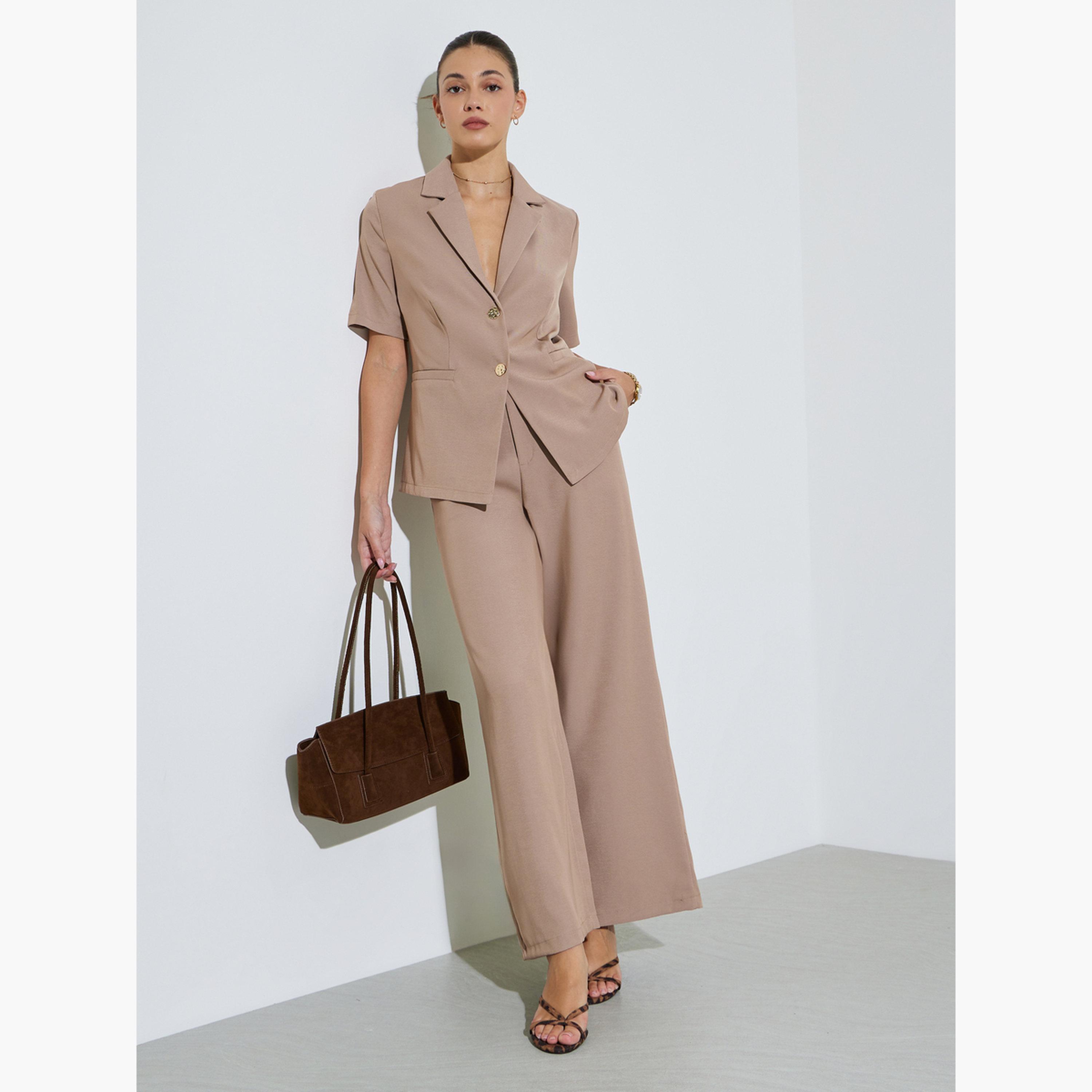 بلوزة بليزر بياقة بطية-women-clothing-shirtsandblouses-blouses-image-2
