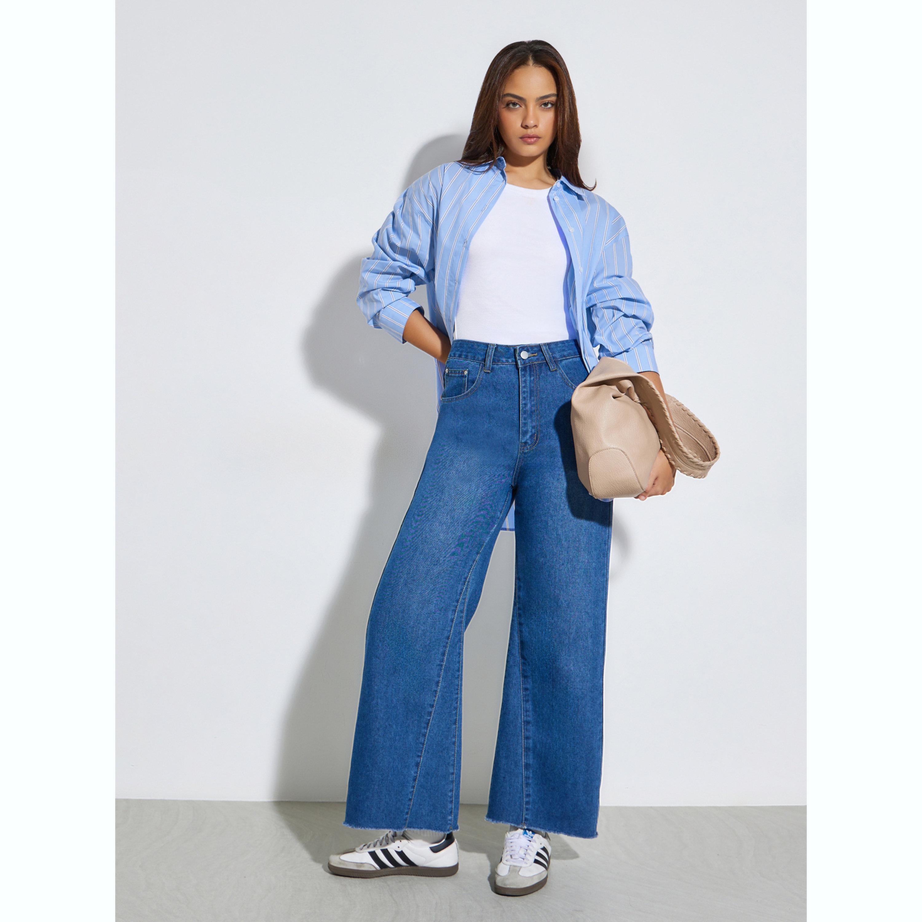 قميص كاجوال مخطط بحجم فضفاض-women-clothing-shirtsandblouses-shirts-image-2