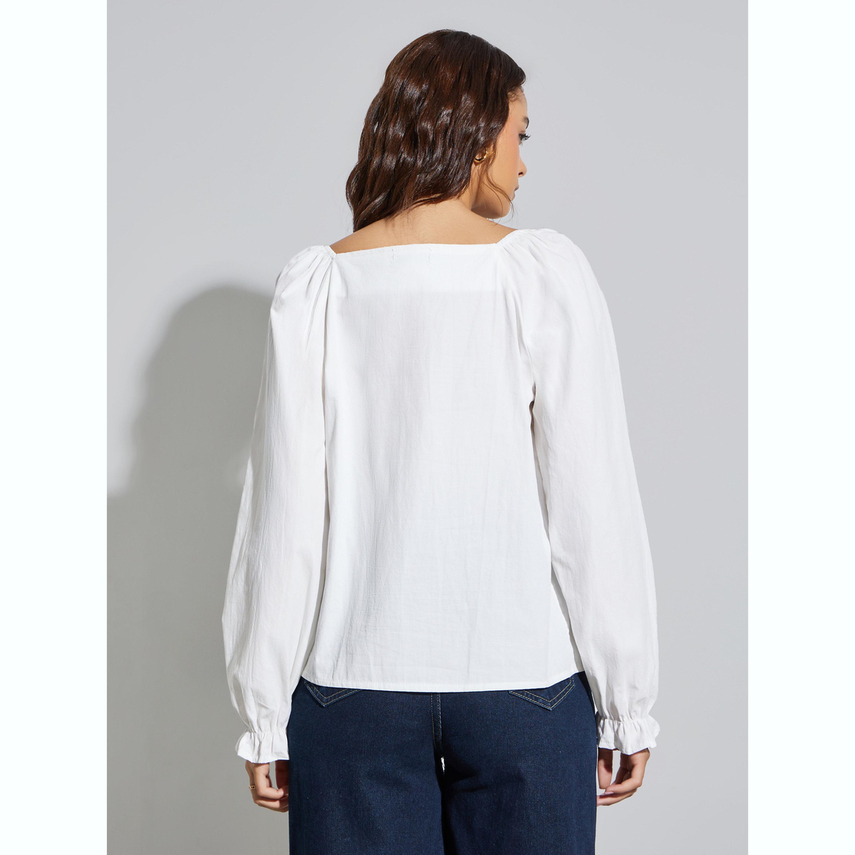 بلوزة بأكمام طويلة وياقة مربعة-women-clothing-shirtsandblouses-blouses-image-3