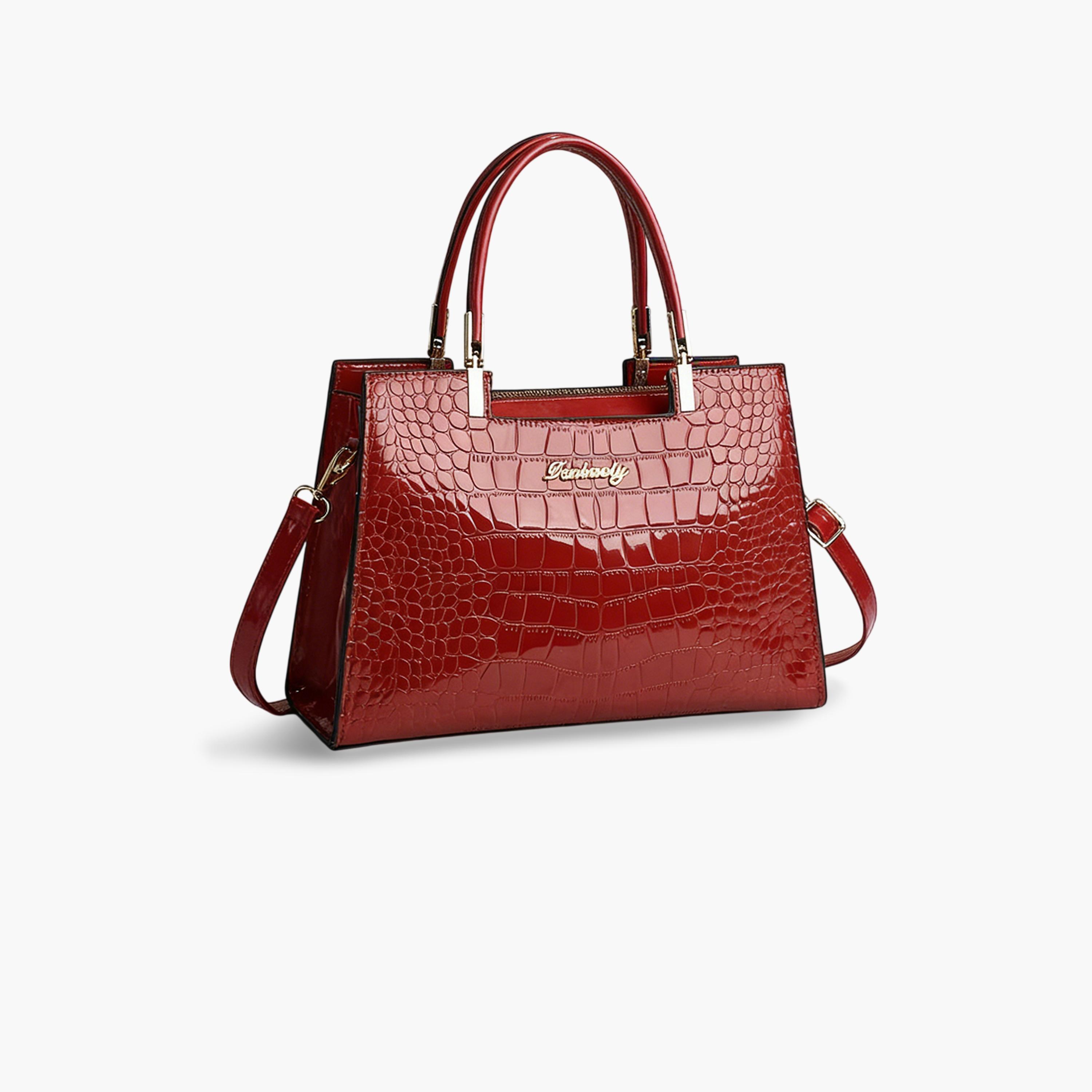 شنطة يد بنمط جلد التمساح-women-bagsandwallets-handbags-image-1