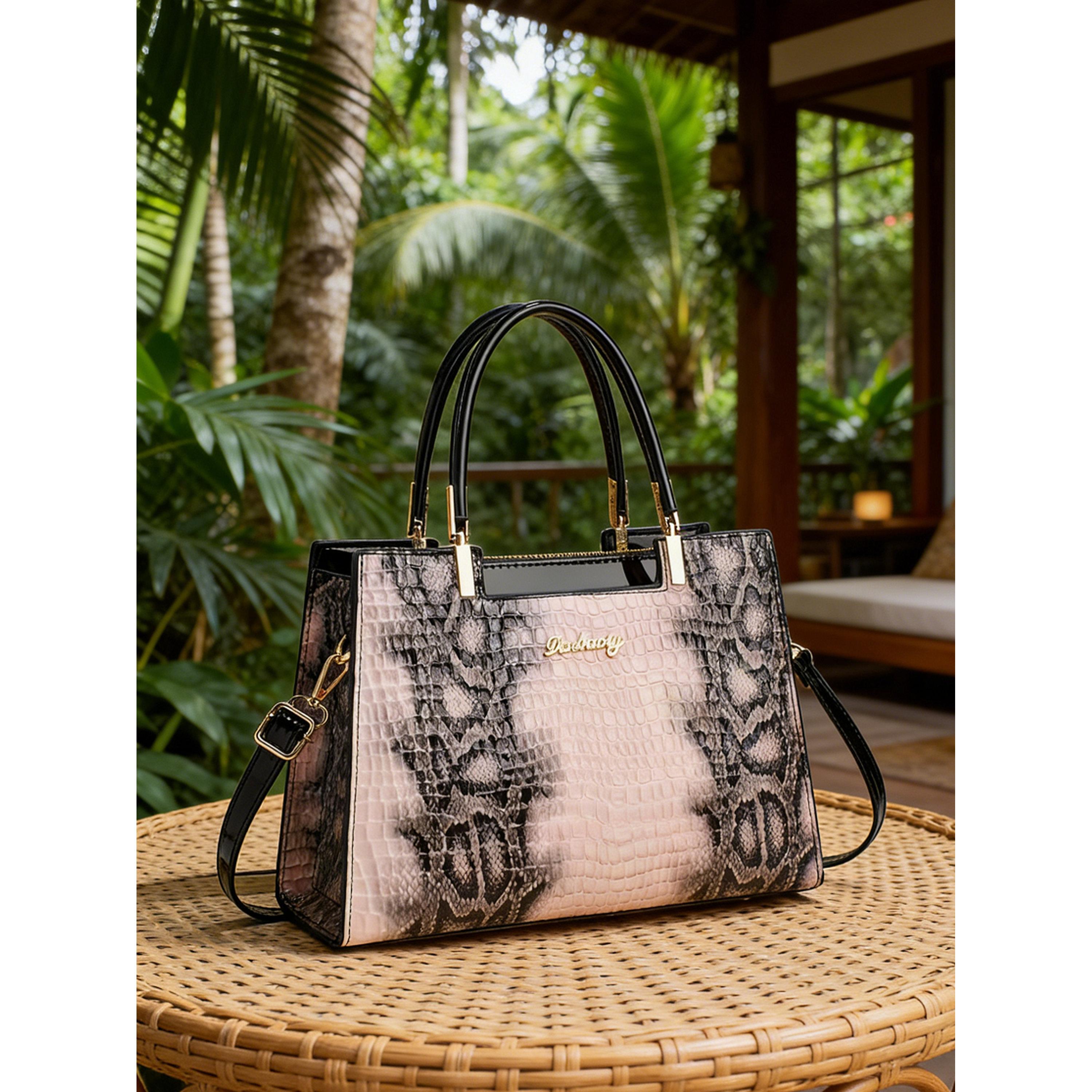 شنطة كتف بنمط جلد الثعبان-women-bagsandwallets-handbags-image-4