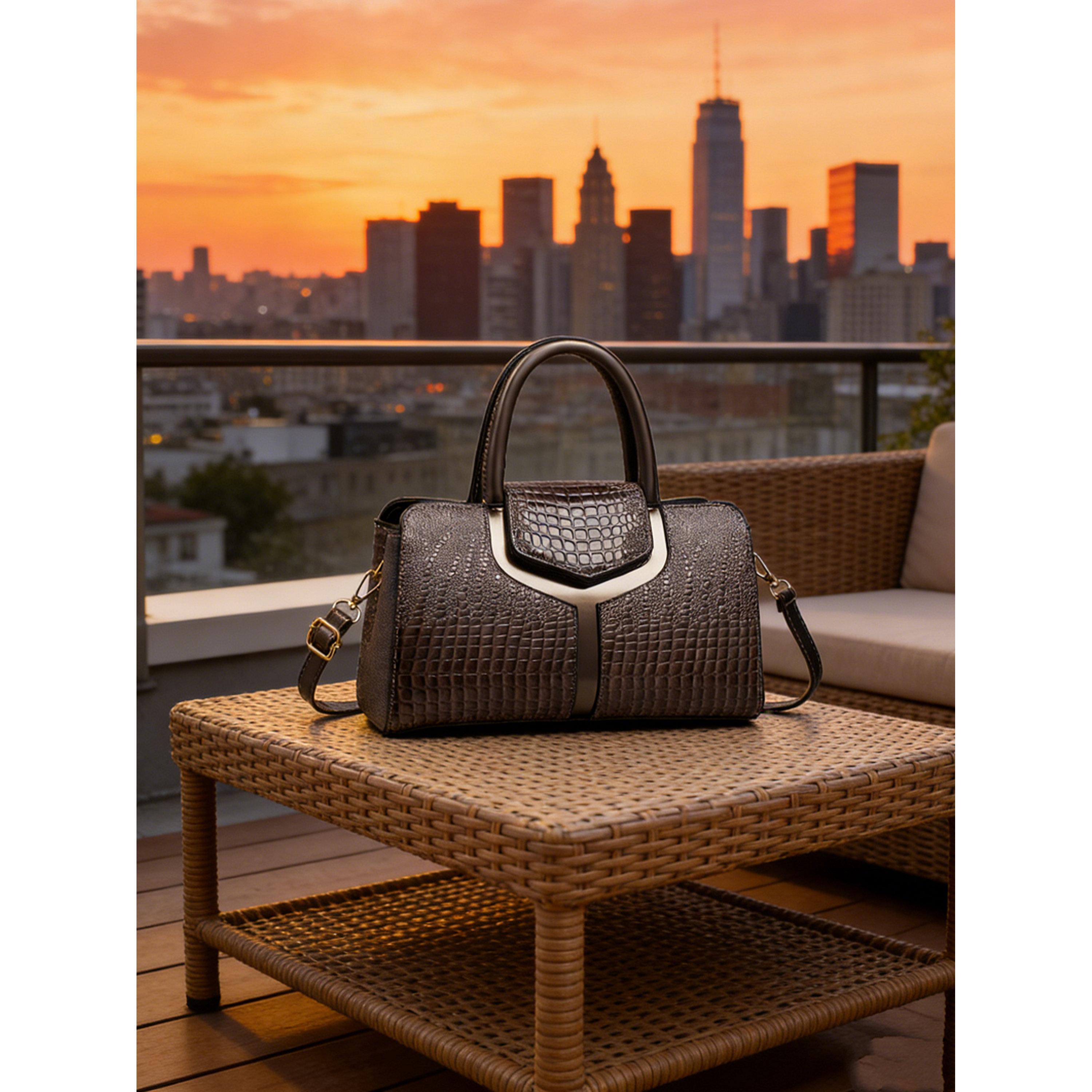 شنطة يد بنمط جلد التمساح-women-bagsandwallets-handbags-image-2