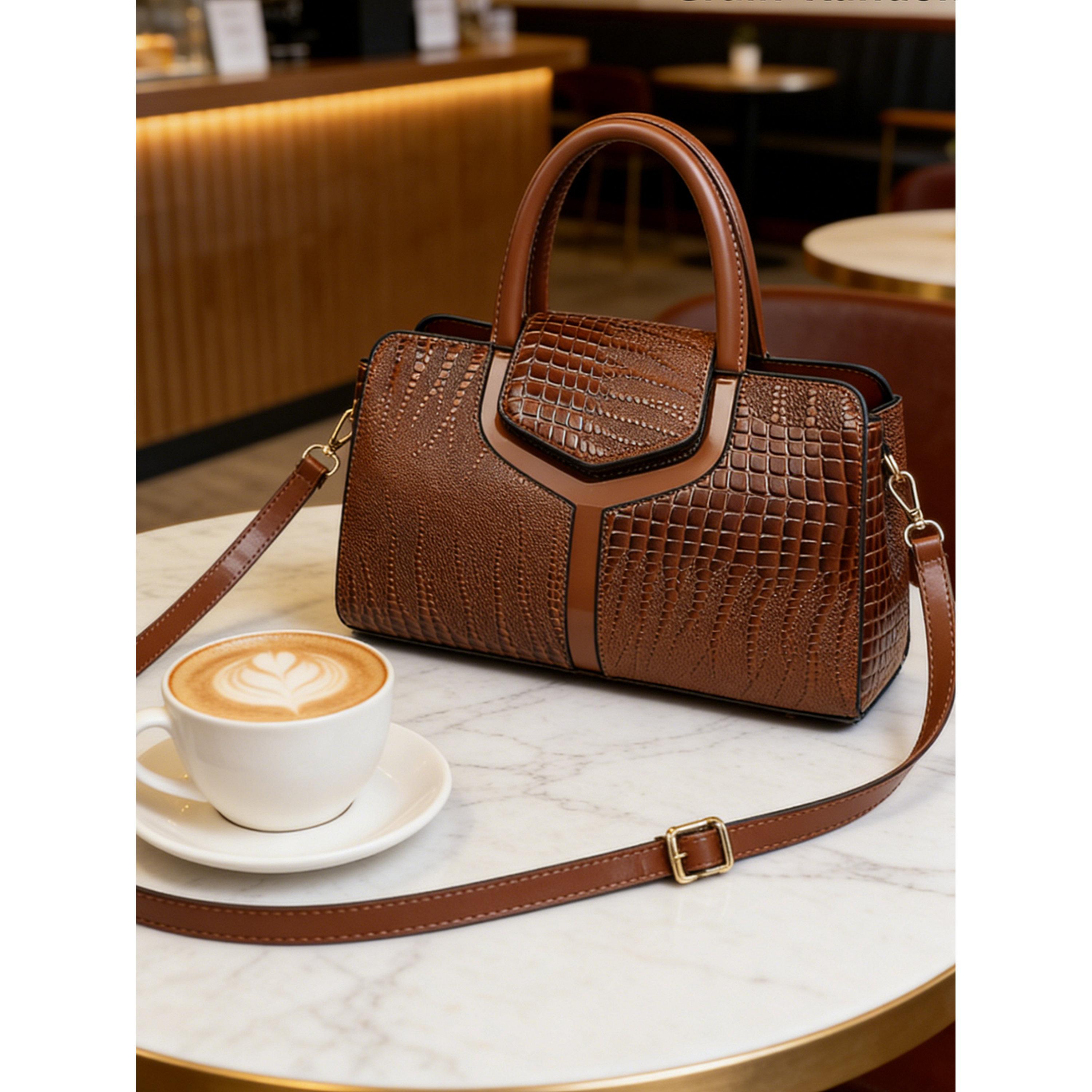 شنطة يد بنمط جلد التمساح-women-bagsandwallets-handbags-image-2