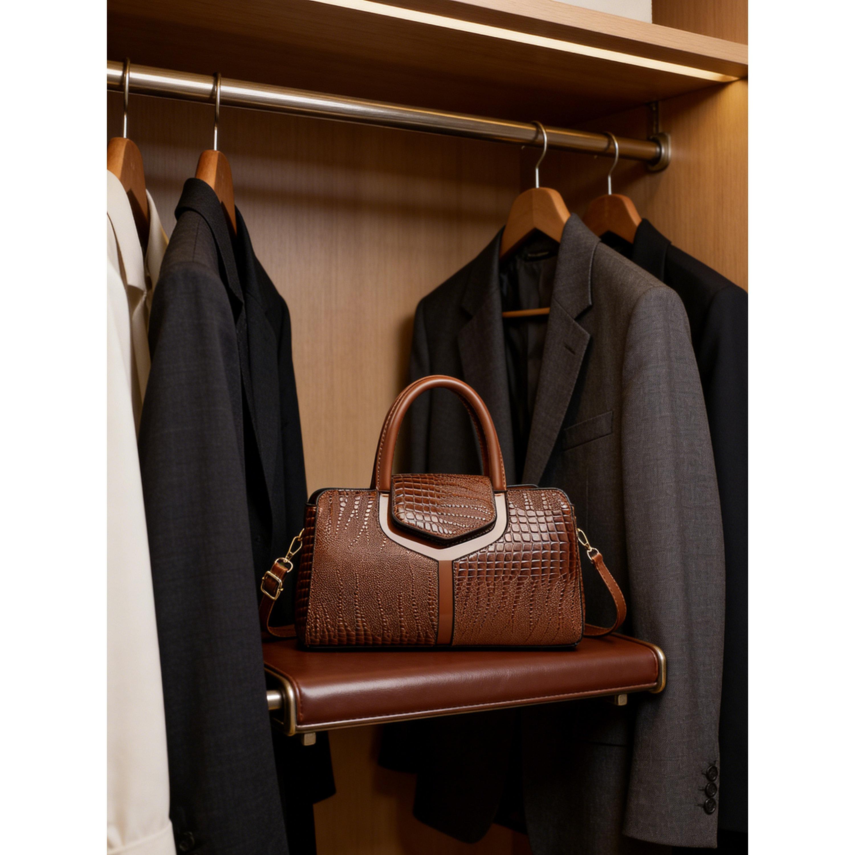 شنطة يد بنمط جلد التمساح-women-bagsandwallets-handbags-image-5