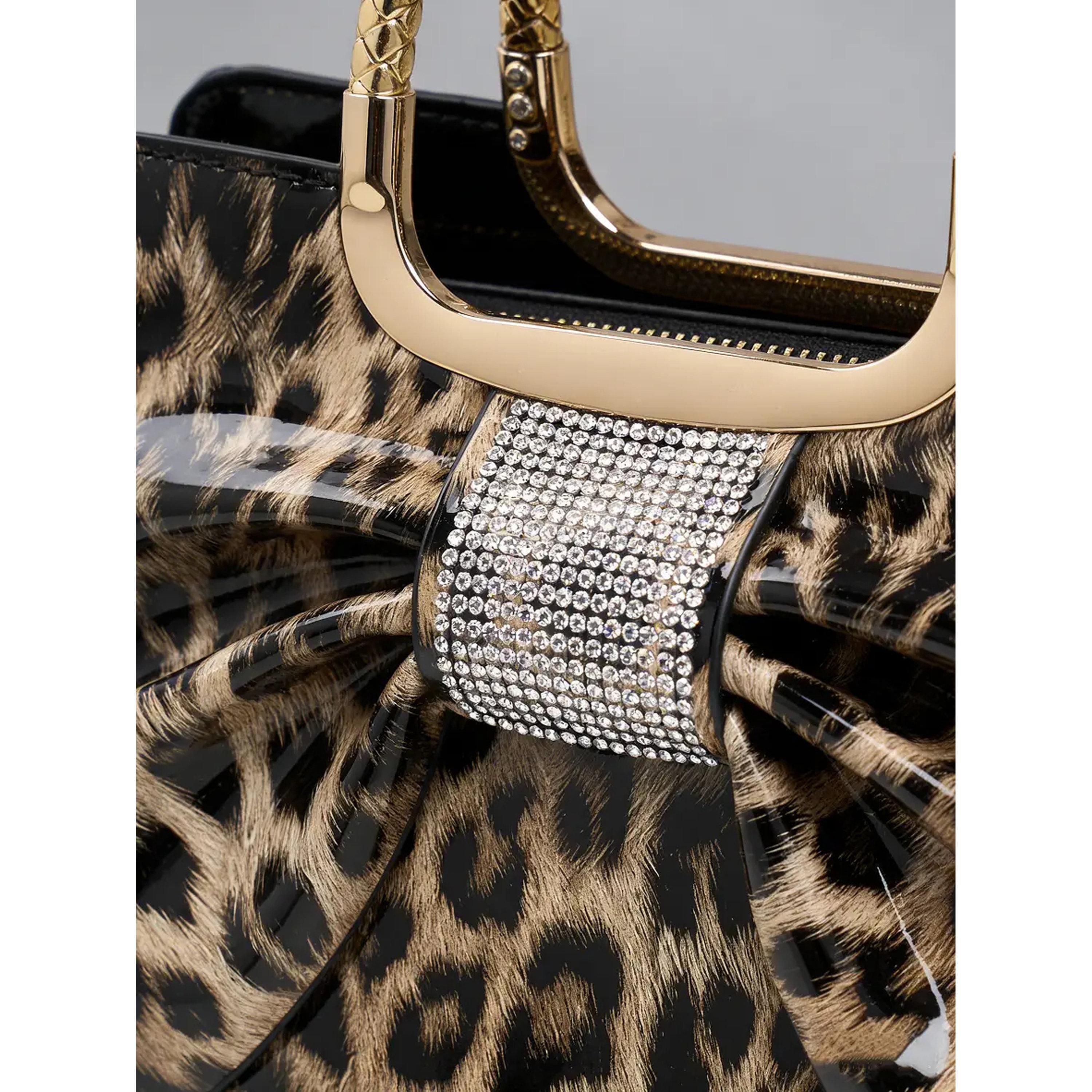 شنطة يد مزينة بعقدة وطبعة نمر-women-bagsandwallets-handbags-image-2