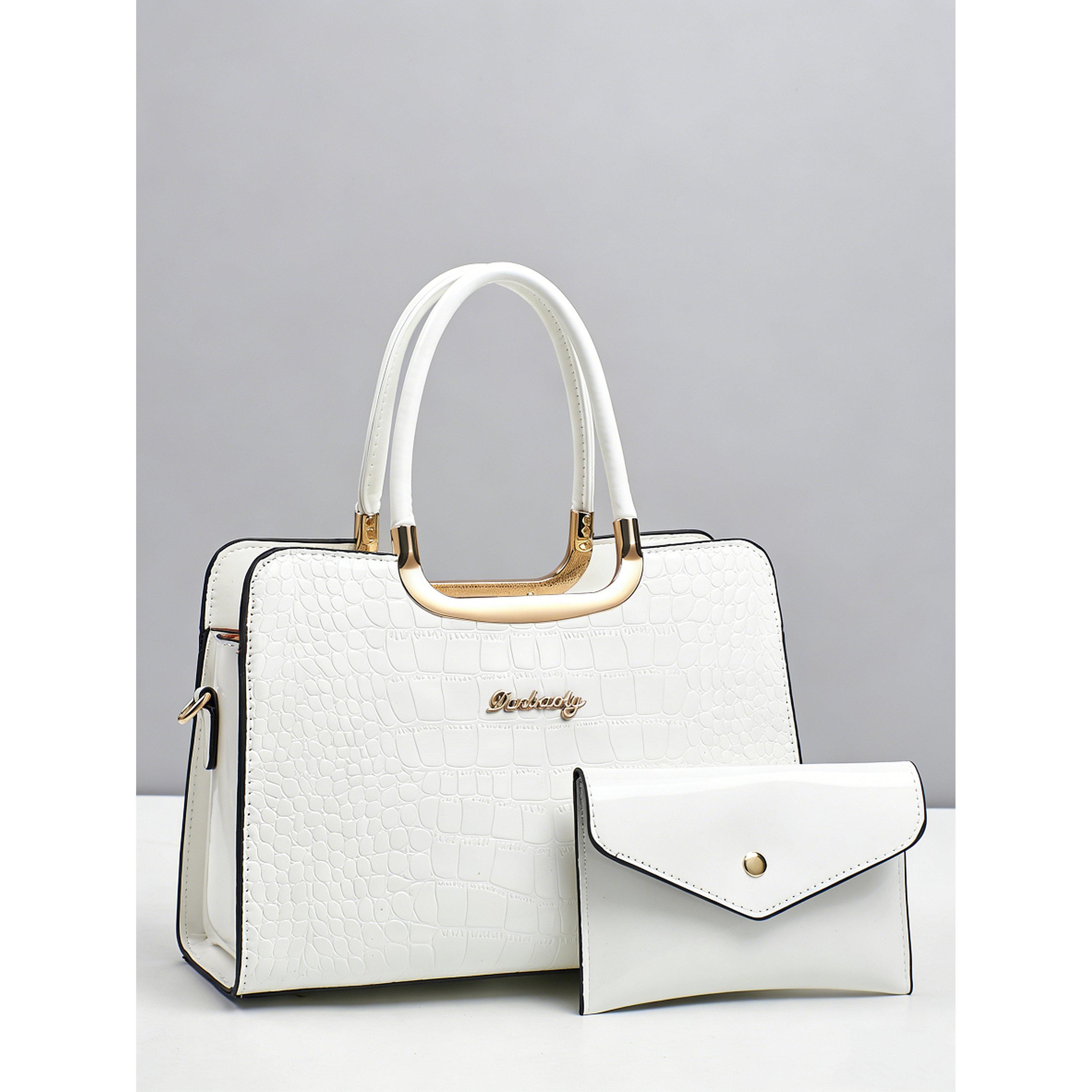 شنطة يد بنمط جلد التمساح مع محفظة-women-bagsandwallets-handbags-image-2