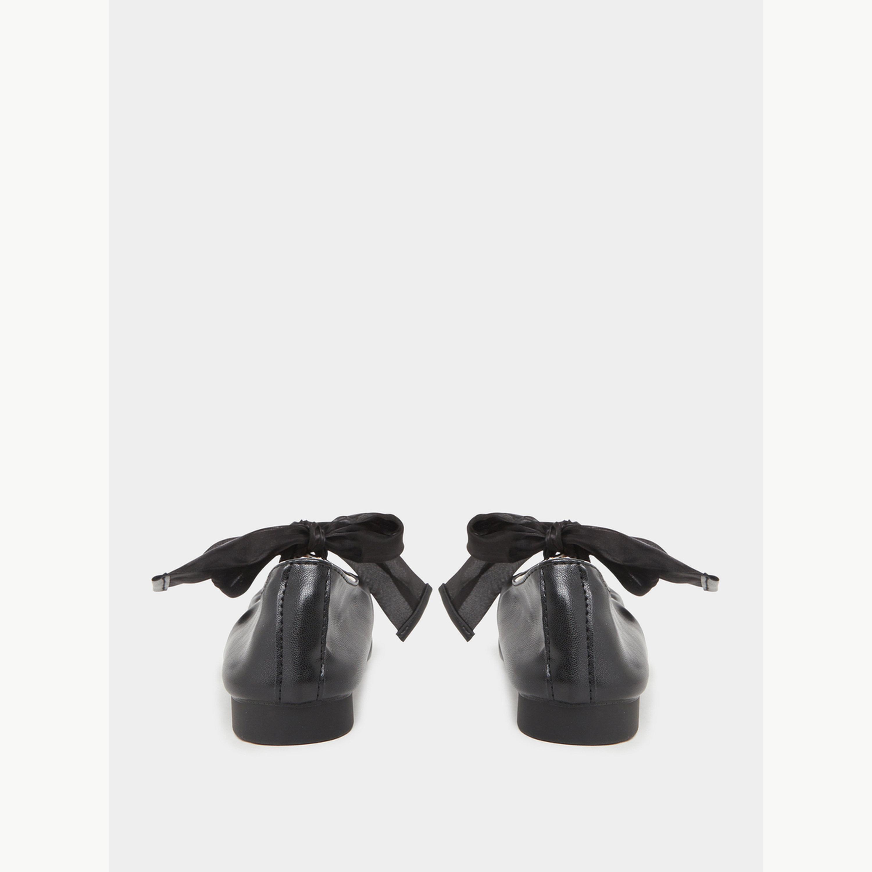 Styli Bow Trim Ballerina Shoes-women-shoes-ballerinas-image-5