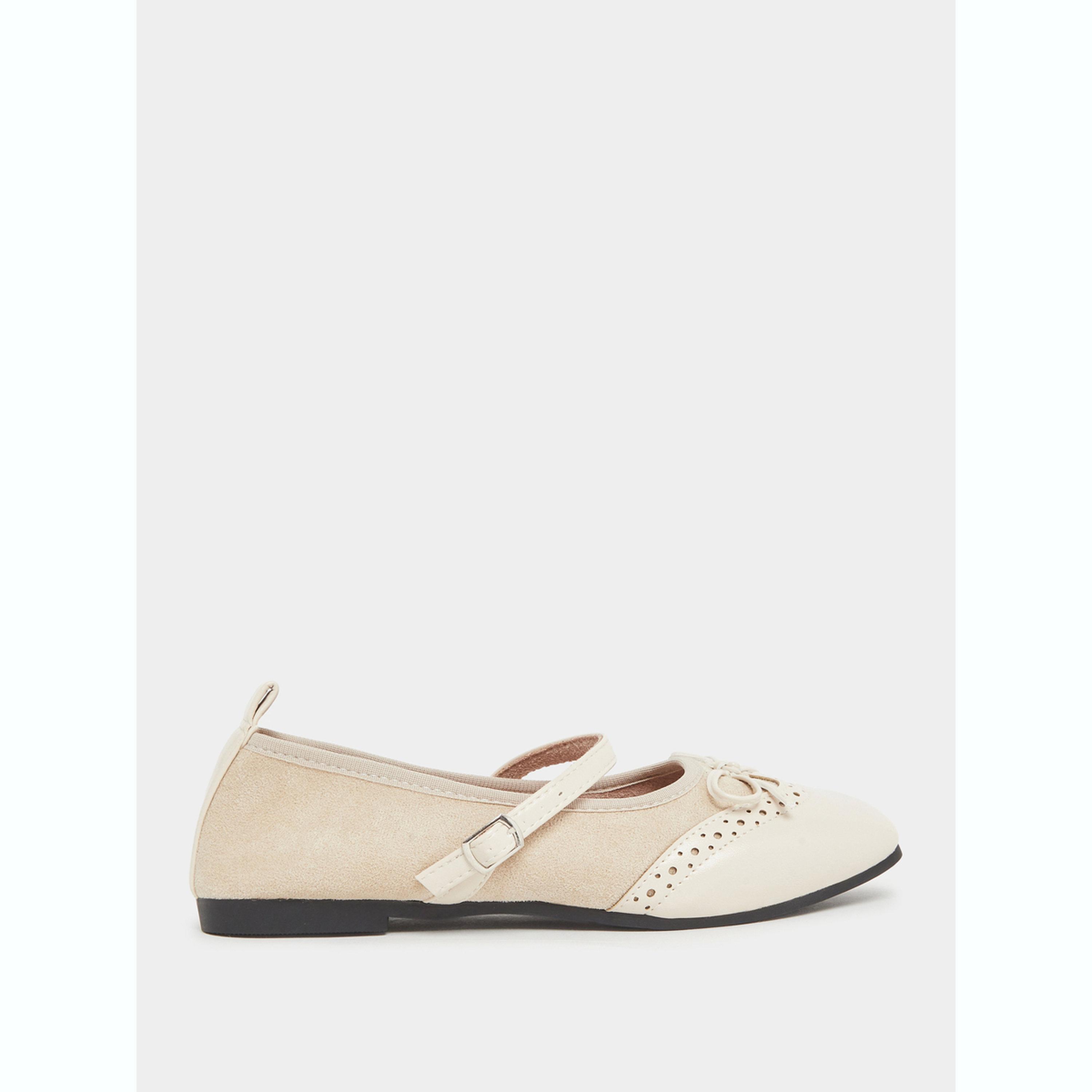 Styli Buckled Strap Bow Detail Ballerina-women-shoes-ballerinas-image-2
