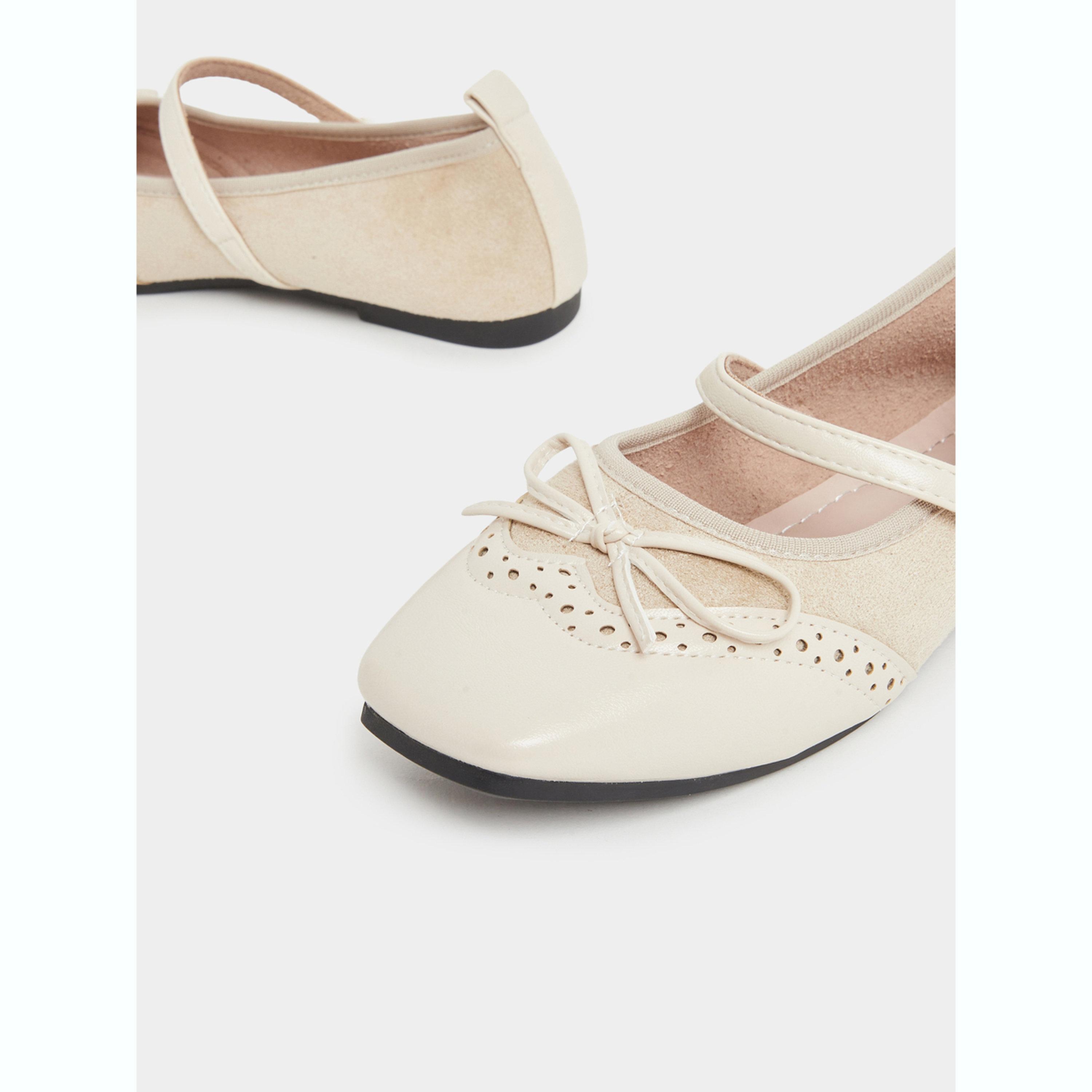Styli Buckled Strap Bow Detail Ballerina-women-shoes-ballerinas-image-4