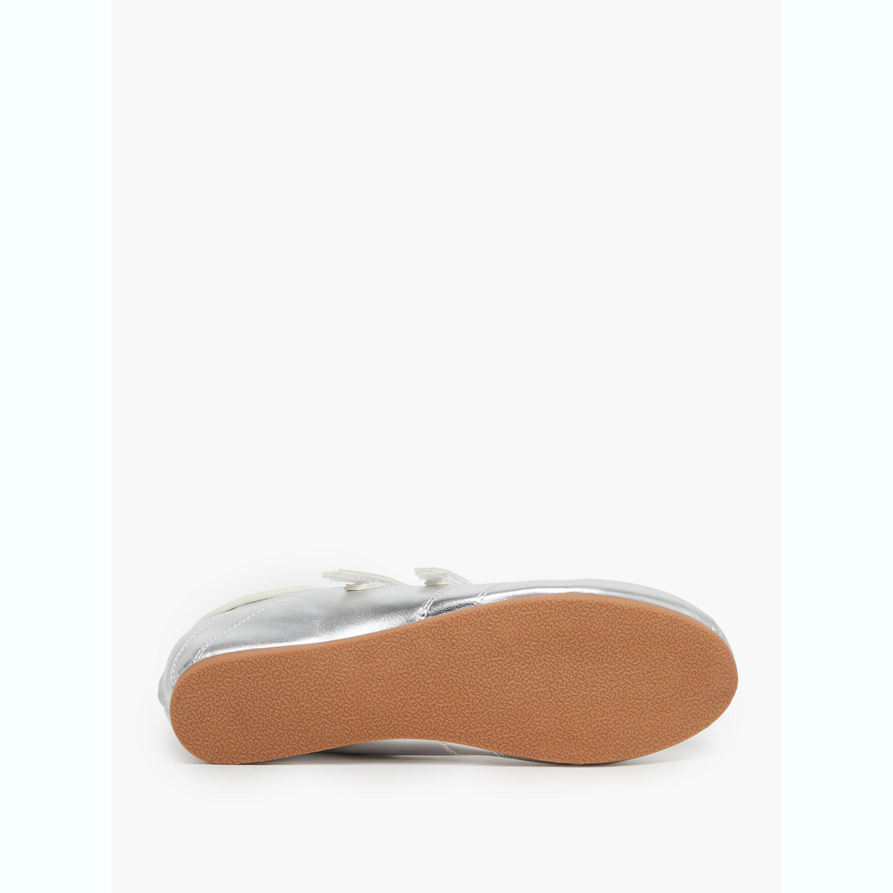 Styli Metallic Look Sneakers with Hook and Loop-women-shoes-sneakers-image-6
