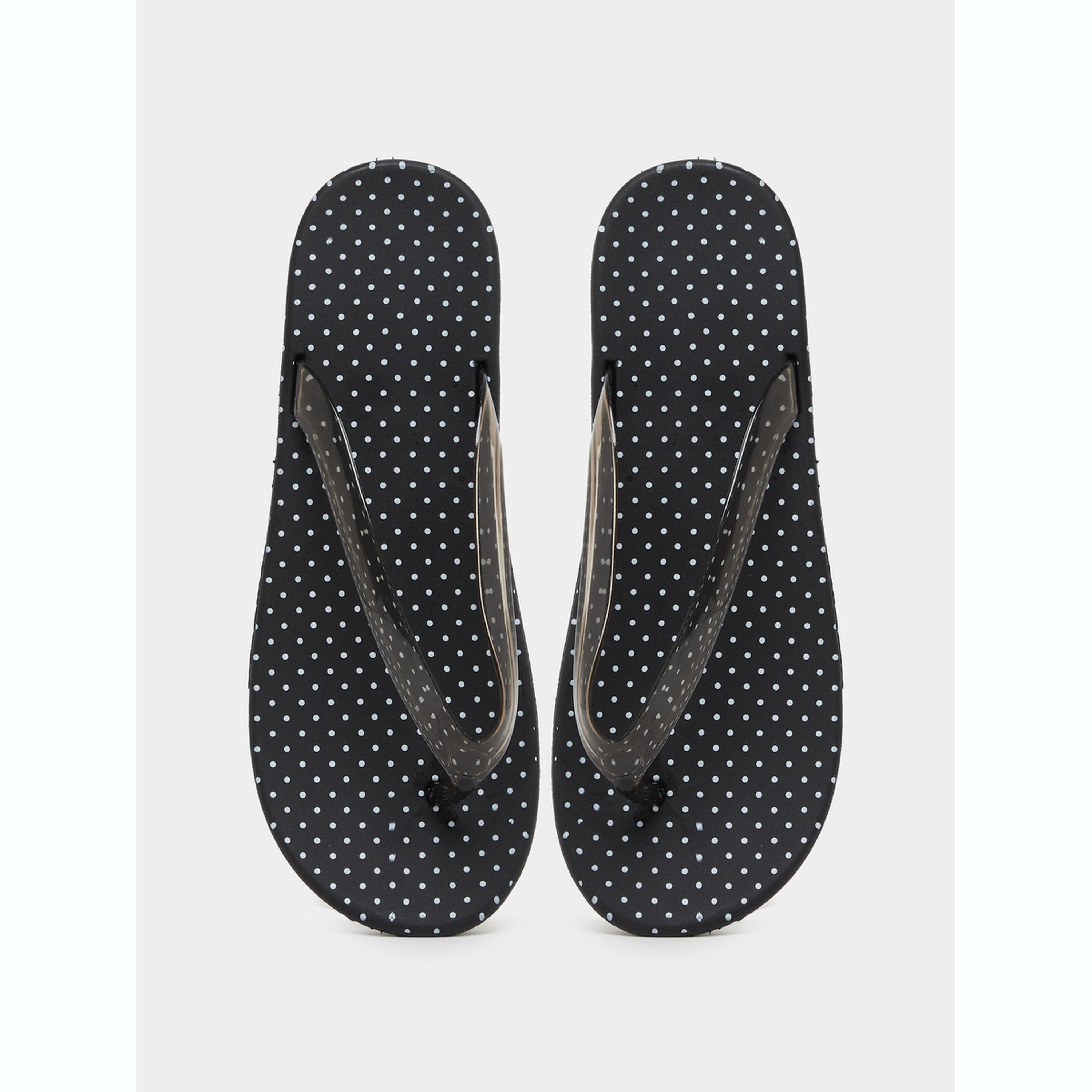 Styli Polka Dot Print Flip Flops-women-shoes-flats-slides-image-3