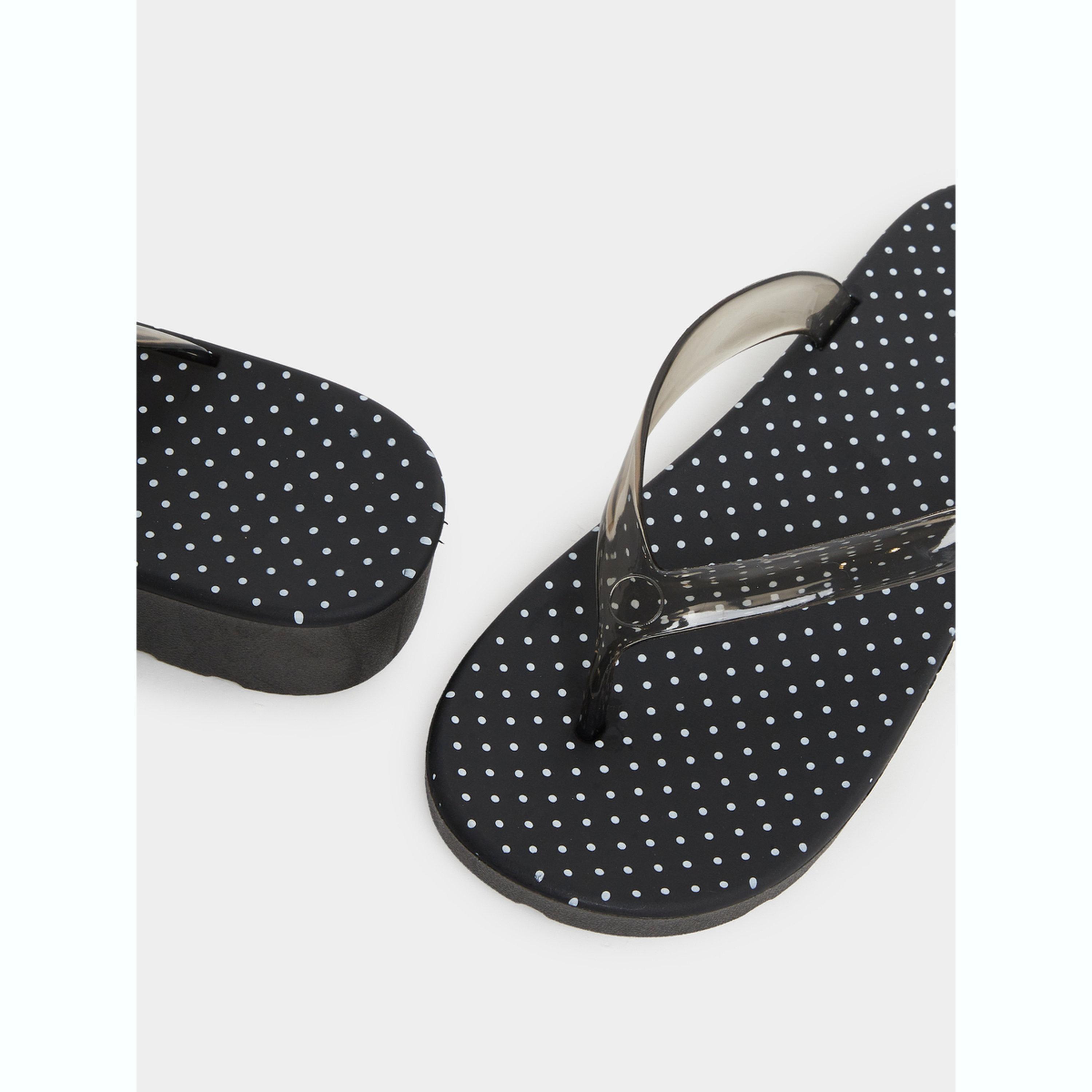 Styli Polka Dot Print Flip Flops-women-shoes-flats-slides-image-4