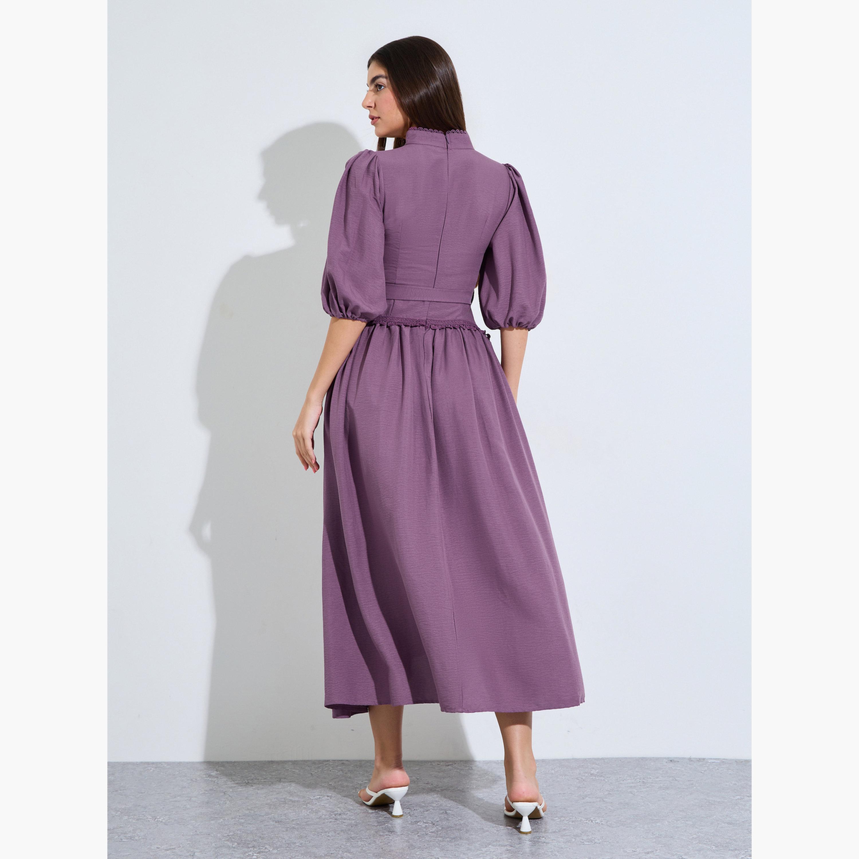 Styli Purple Lace Trim A-Line Maxi Dress-women-clothing-dresses-image-4