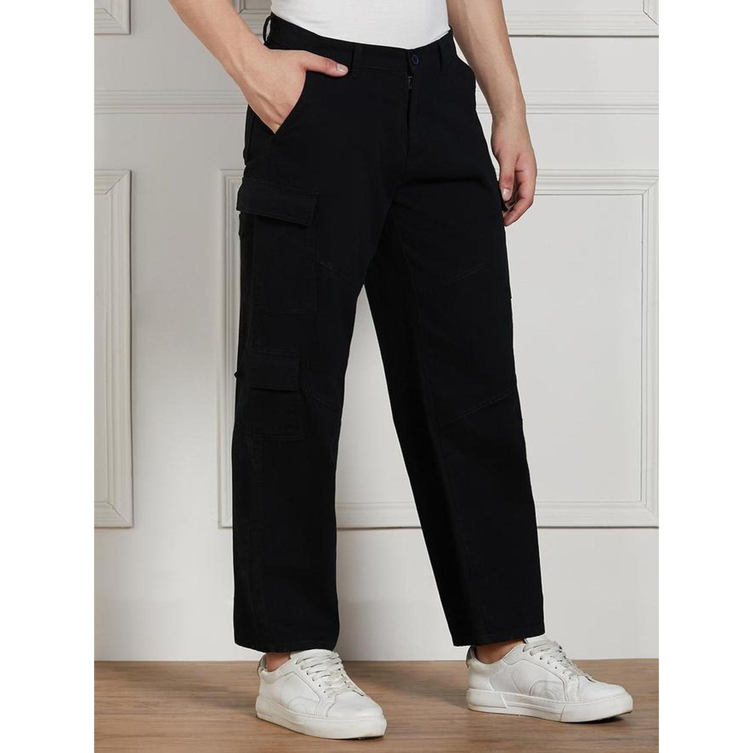 بنطال كارجو بقصة مريحة للرجال-men-clothing-trousersandchinos-trousers-image-1