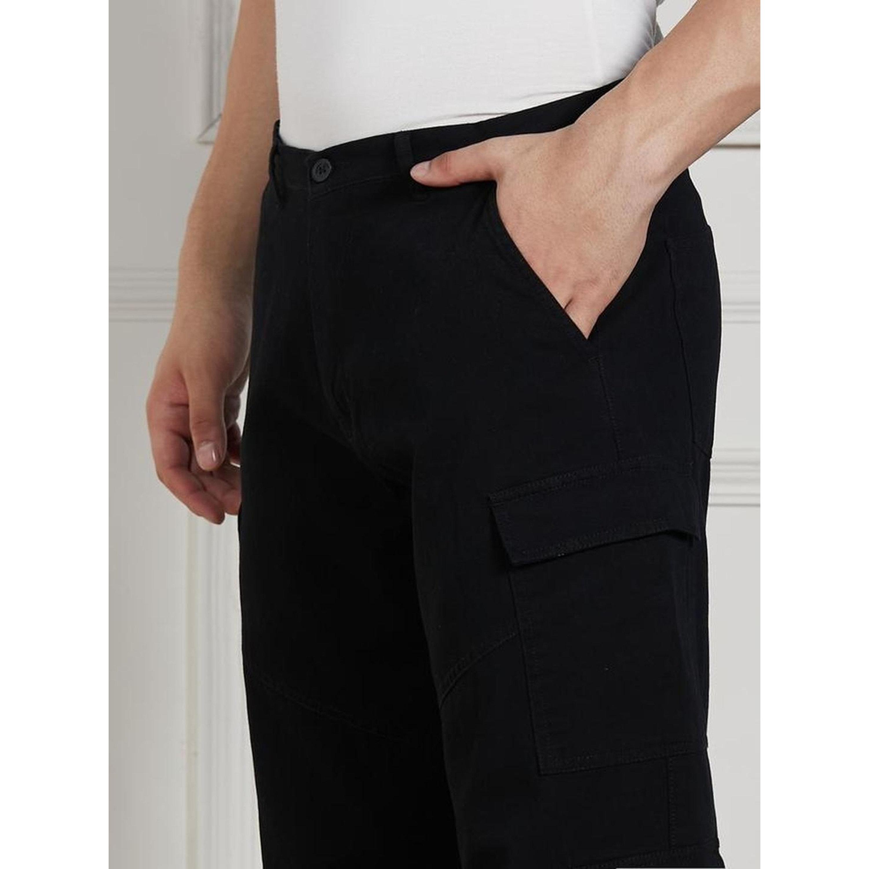 بنطال كارجو بقصة مريحة للرجال-men-clothing-trousersandchinos-trousers-image-4