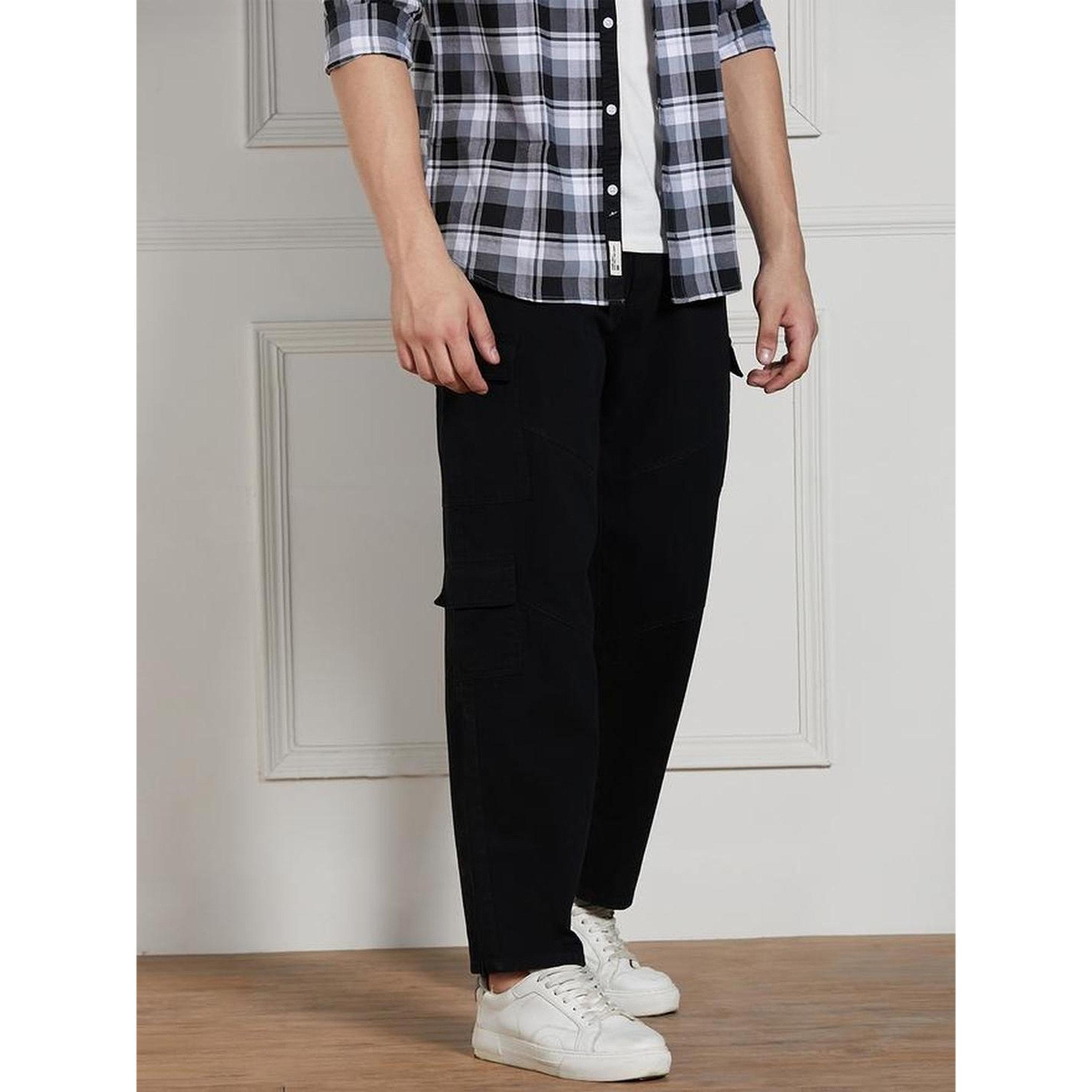 بنطال كارجو بقصة مريحة للرجال-men-clothing-trousersandchinos-trousers-image-5