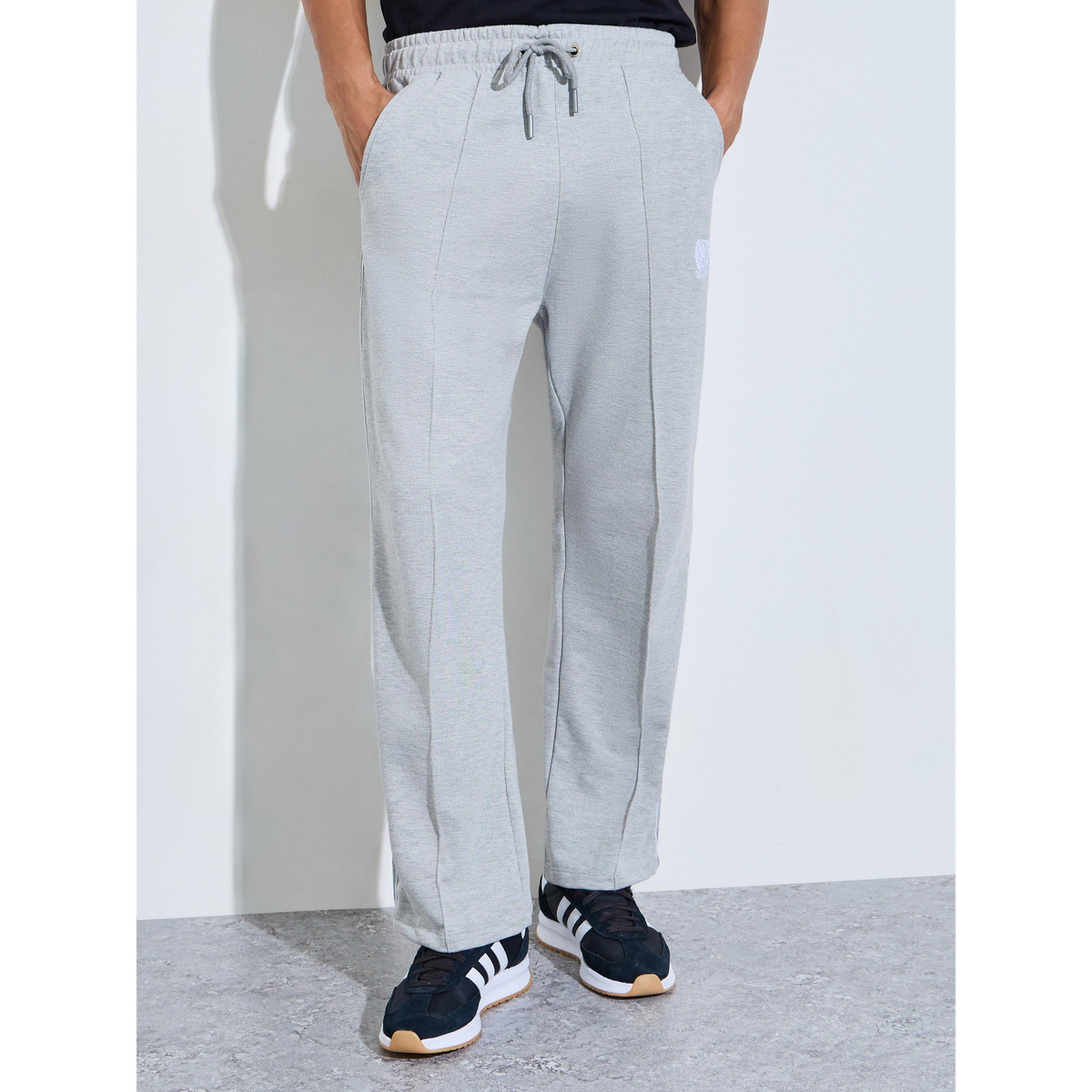 جوغر واسع بأشرطة جانبية وتفاصيل جيب-men-clothing-joggers-image-1