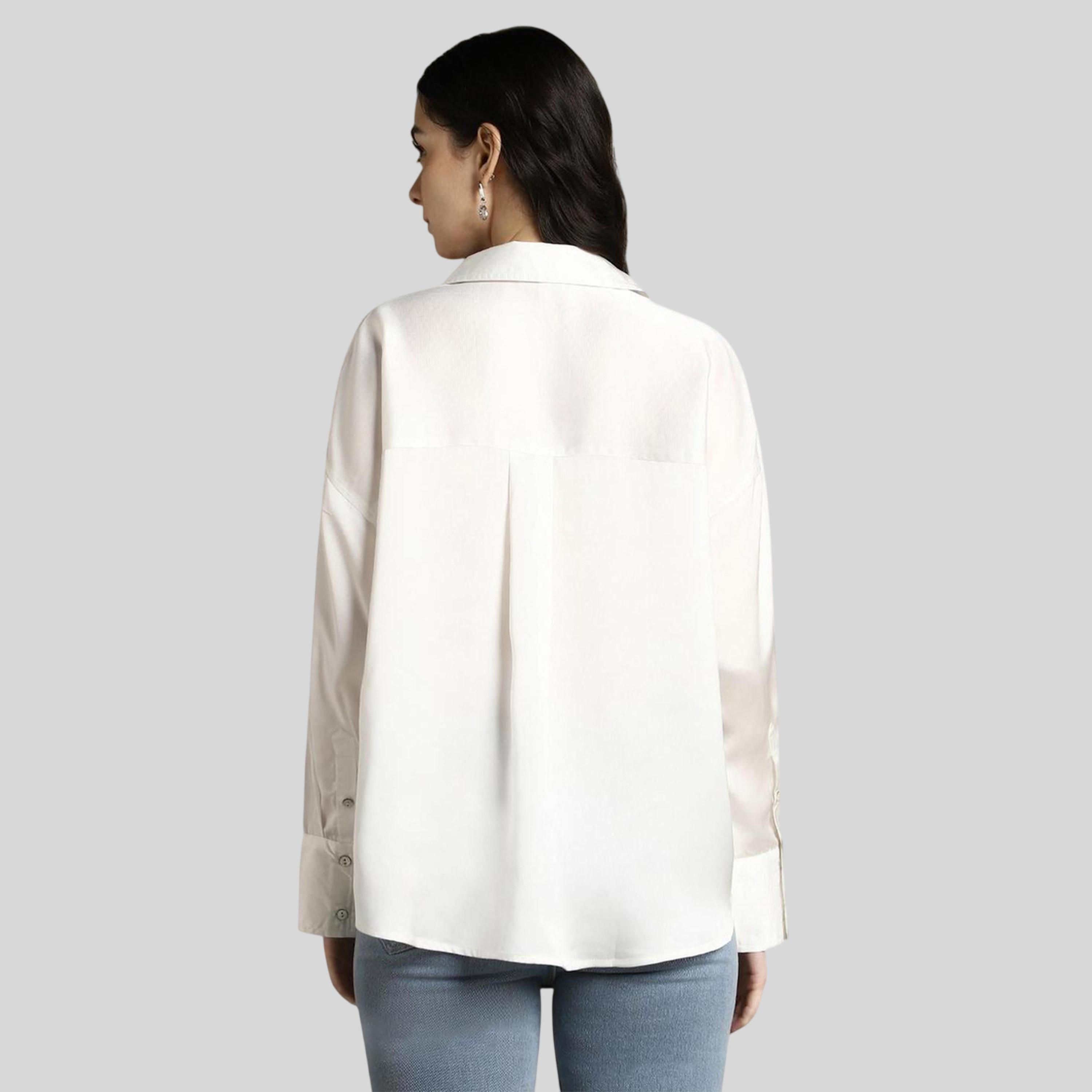Dennis Lingo X Styli White Satin Solid Button Down Relaxed Fit Shirt-women-clothing-shirtsandblouses-shirts-image-3