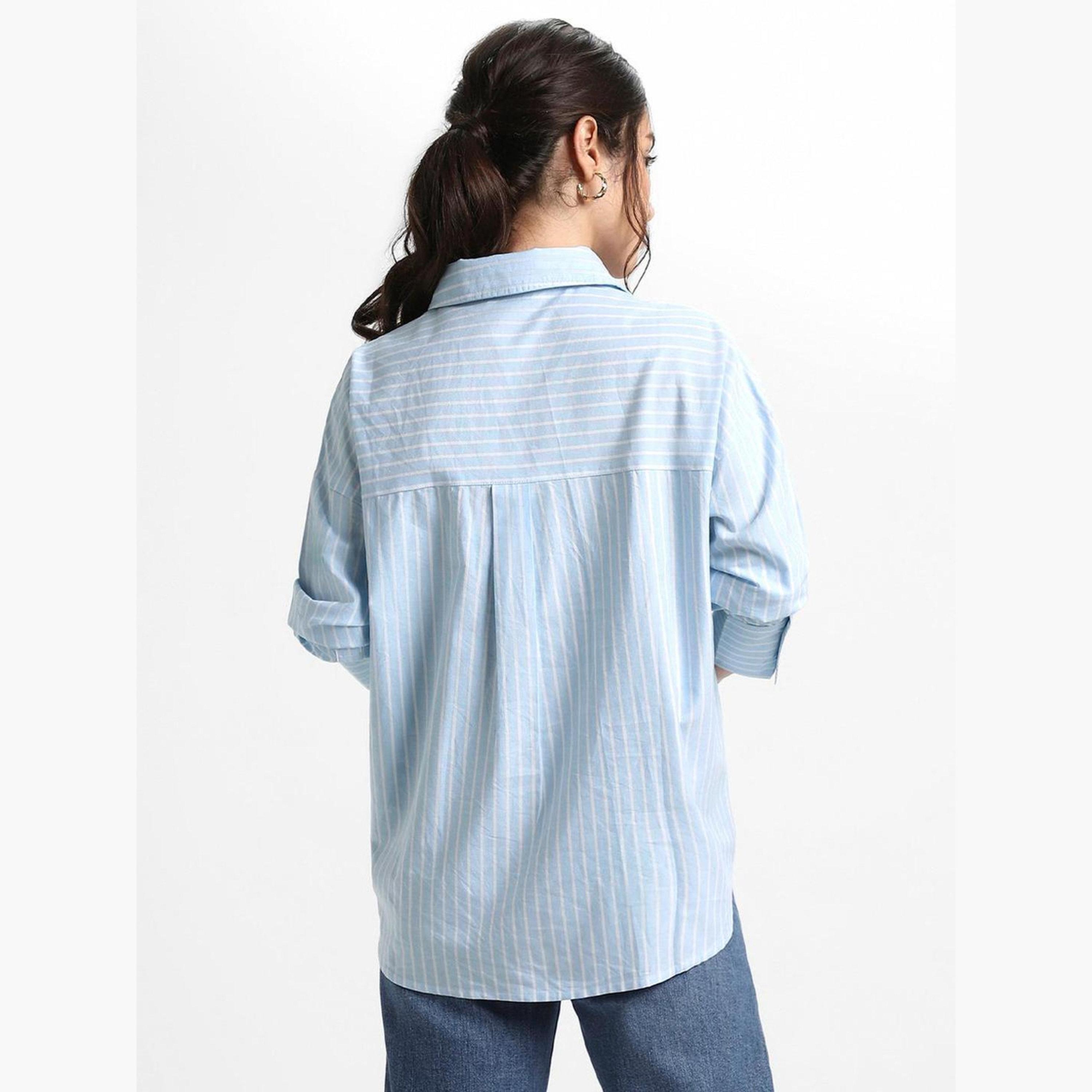 بلوزة كاجوال قطن بقصة مريحة-women-clothing-shirtsandblouses-shirts-image-4