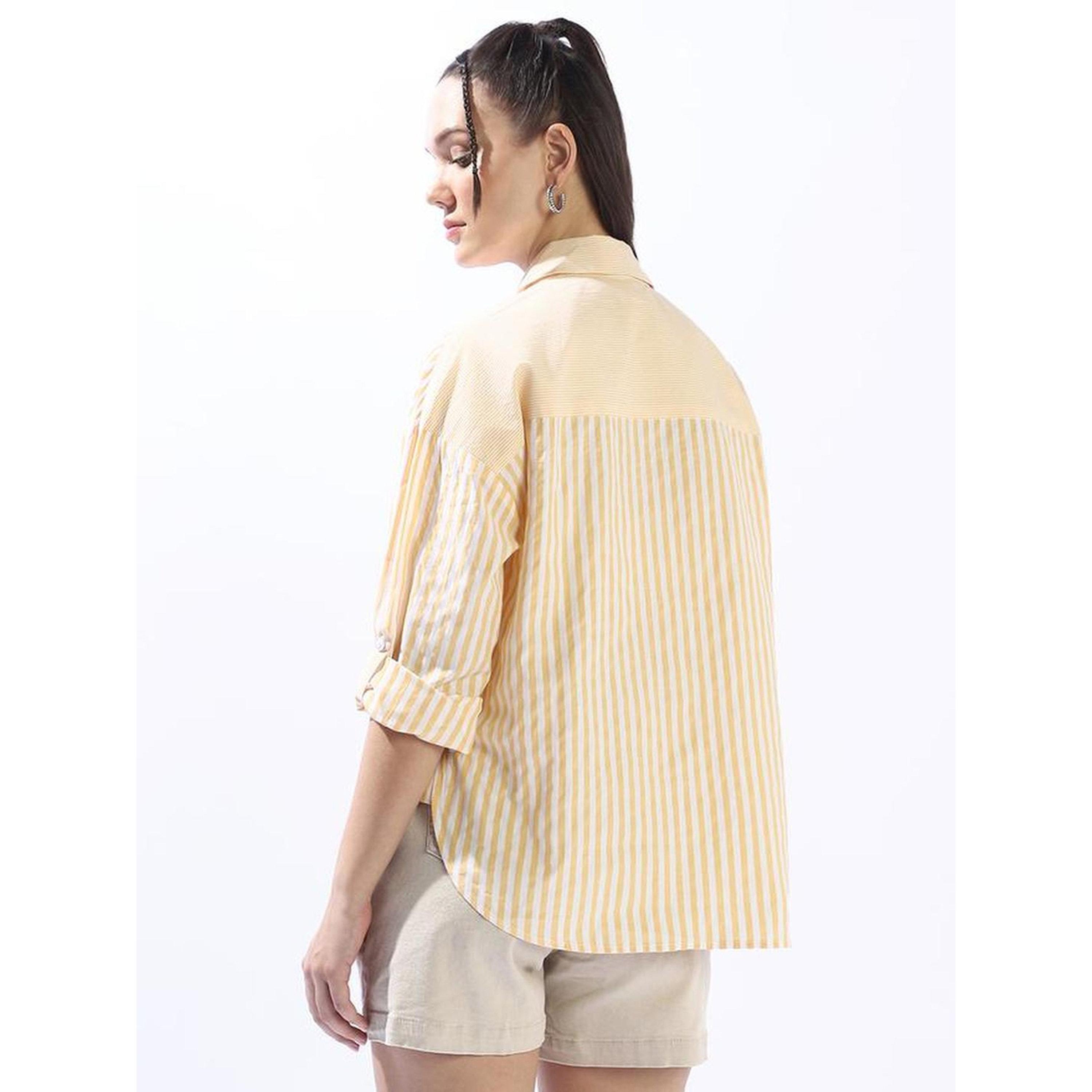 بلوزة قطن مخططة بأزرار وقصة واسعة-women-clothing-shirtsandblouses-shirts-image-4