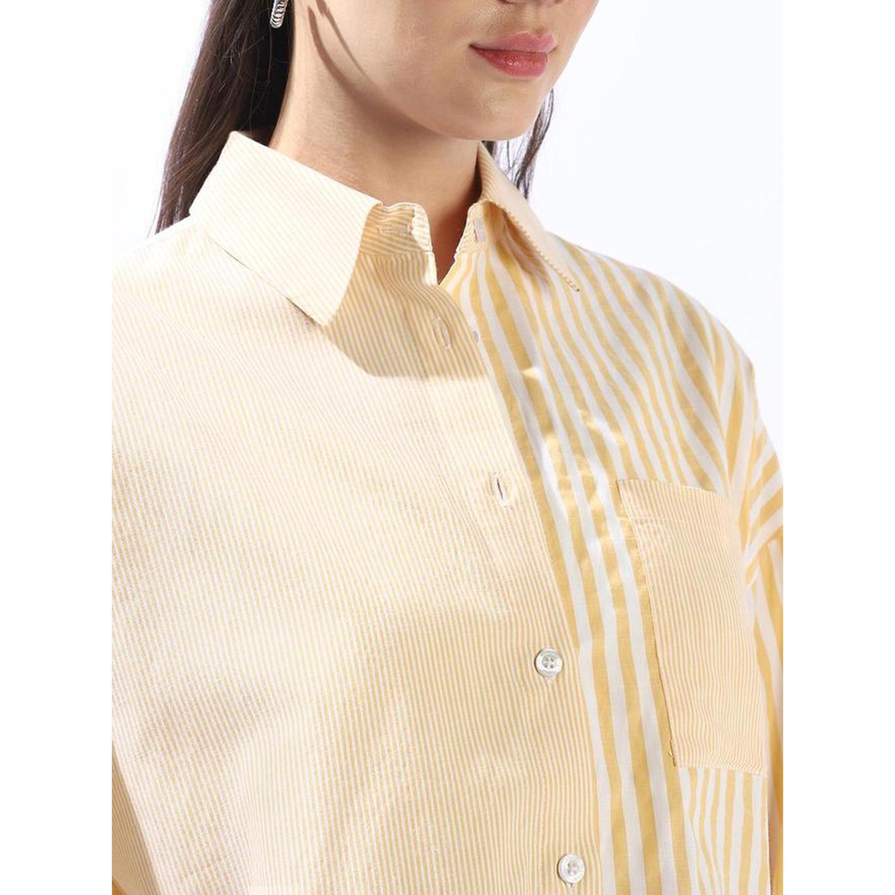 بلوزة قطن مخططة بأزرار وقصة واسعة-women-clothing-shirtsandblouses-shirts-image-5