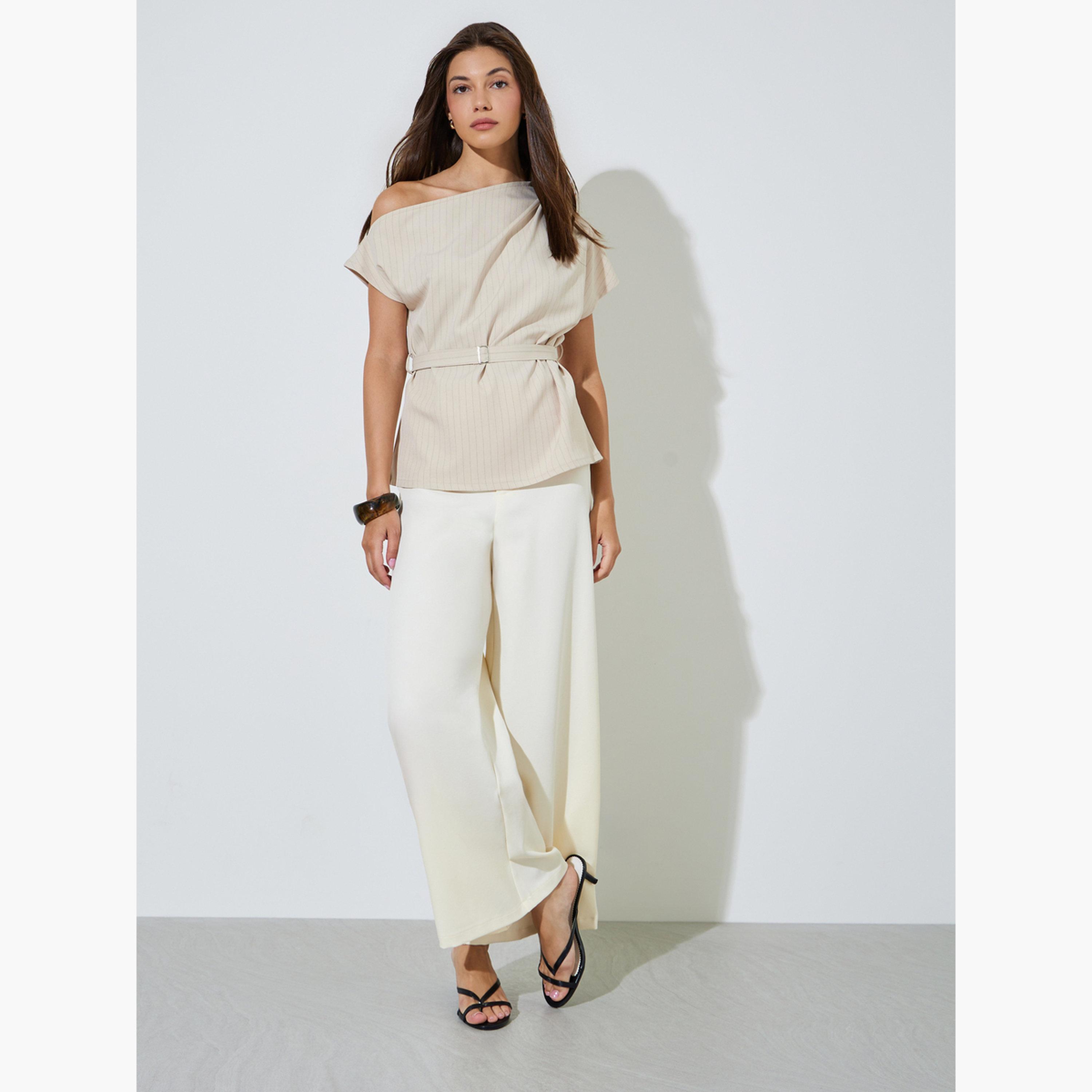 بلوزة بحزام وخطوط رفيعة-women-clothing-shirtsandblouses-blouses-image-2