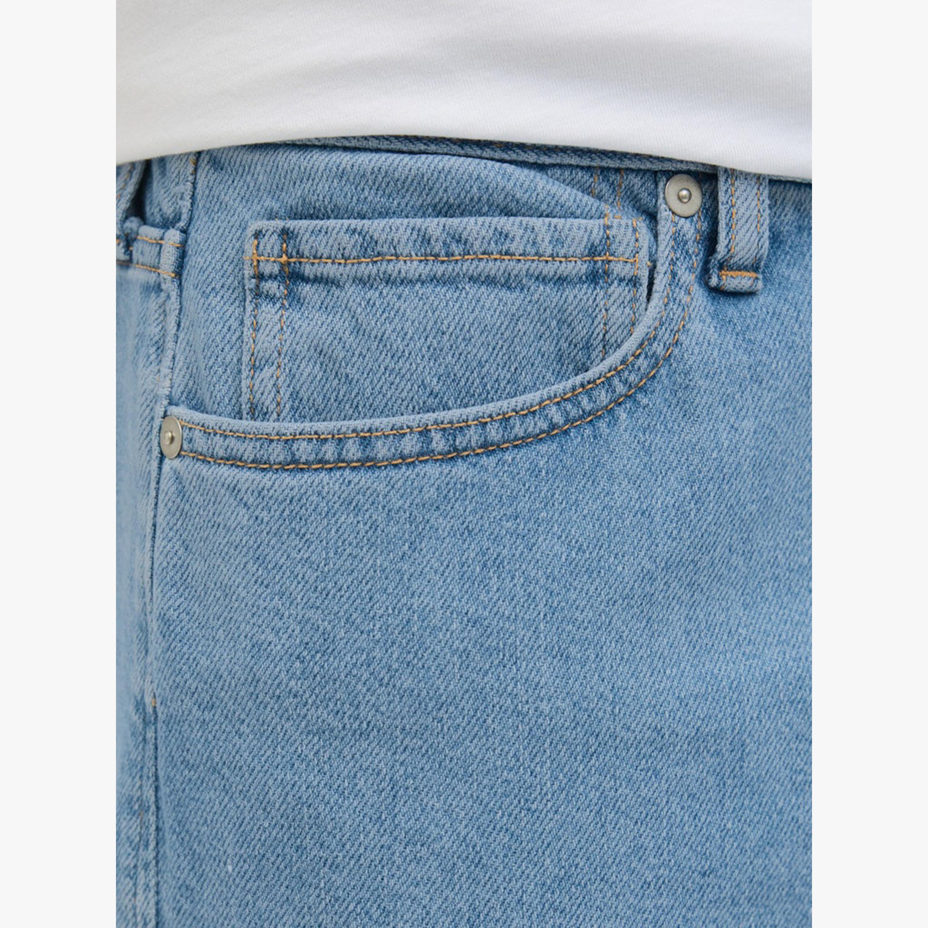 REBEL Men Light Blue Casual Denim Shorts-men-clothing-swimandbeach-shorts-image-6