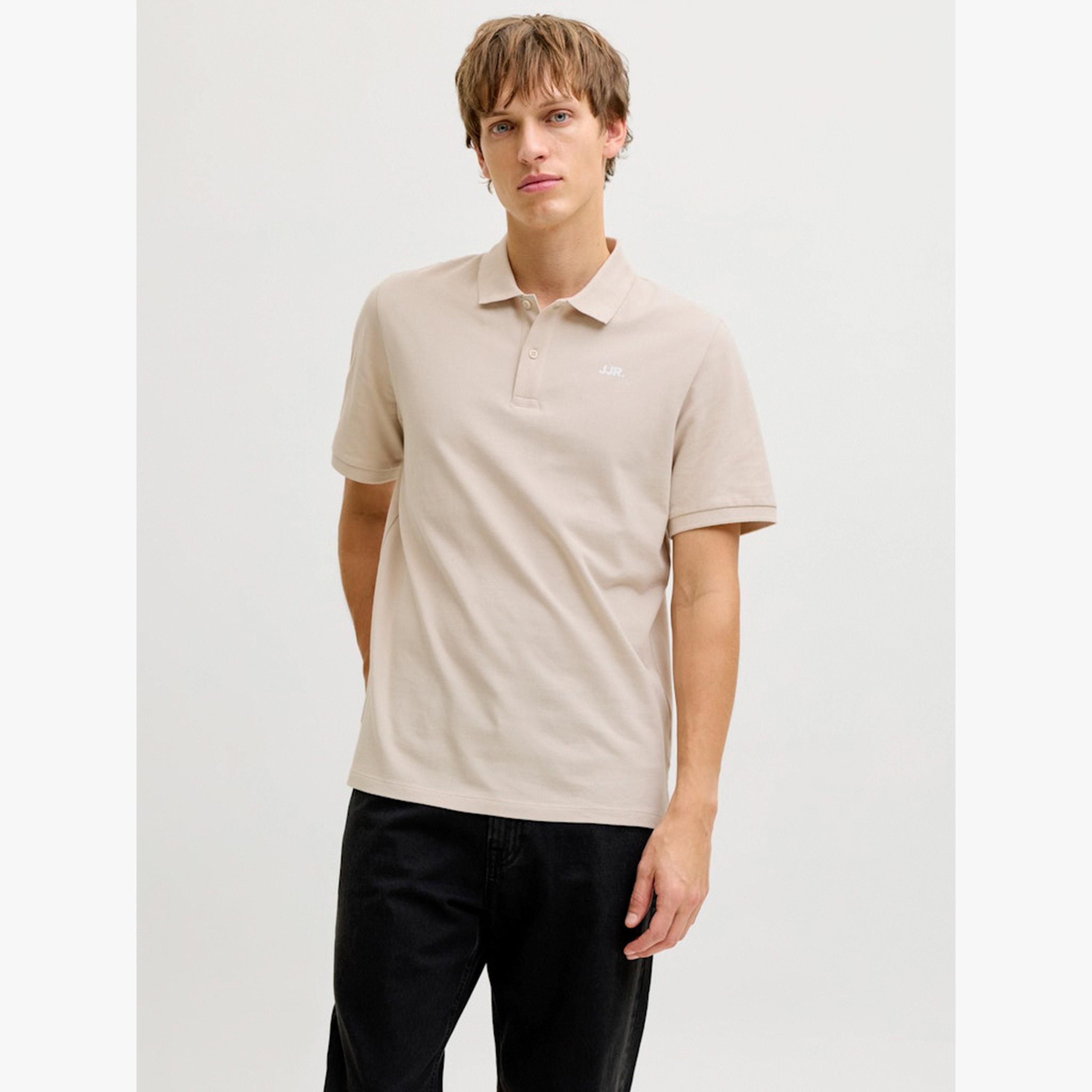 REBEL Men Cream Cotton Regular Polo-men-clothing-tshirtsandpolos-polos-image-1