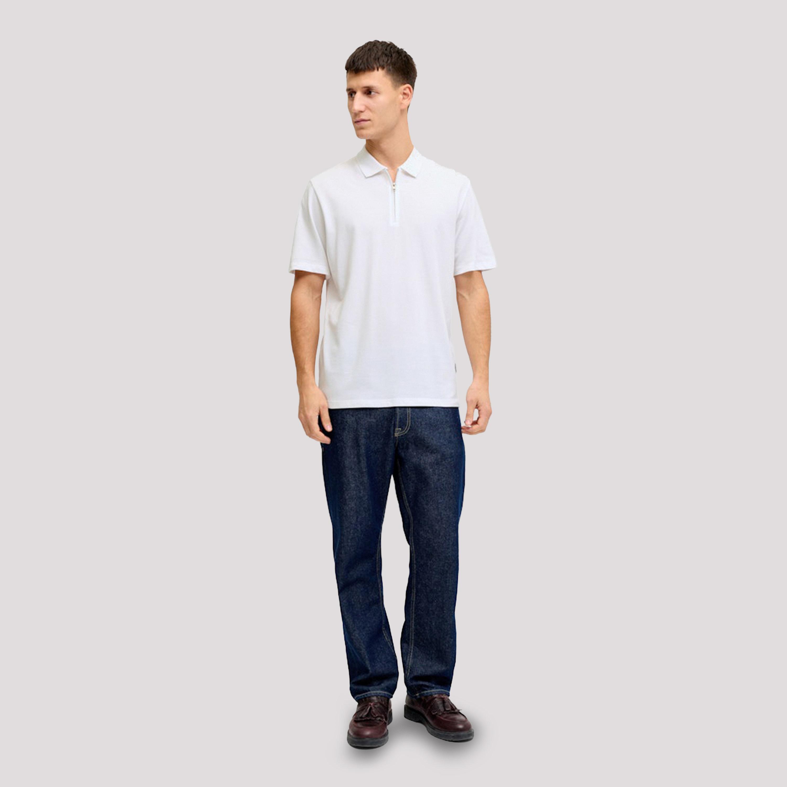 REBEL Men White Cotton Polo with Zip-men-clothing-tshirtsandpolos-polos-image-2