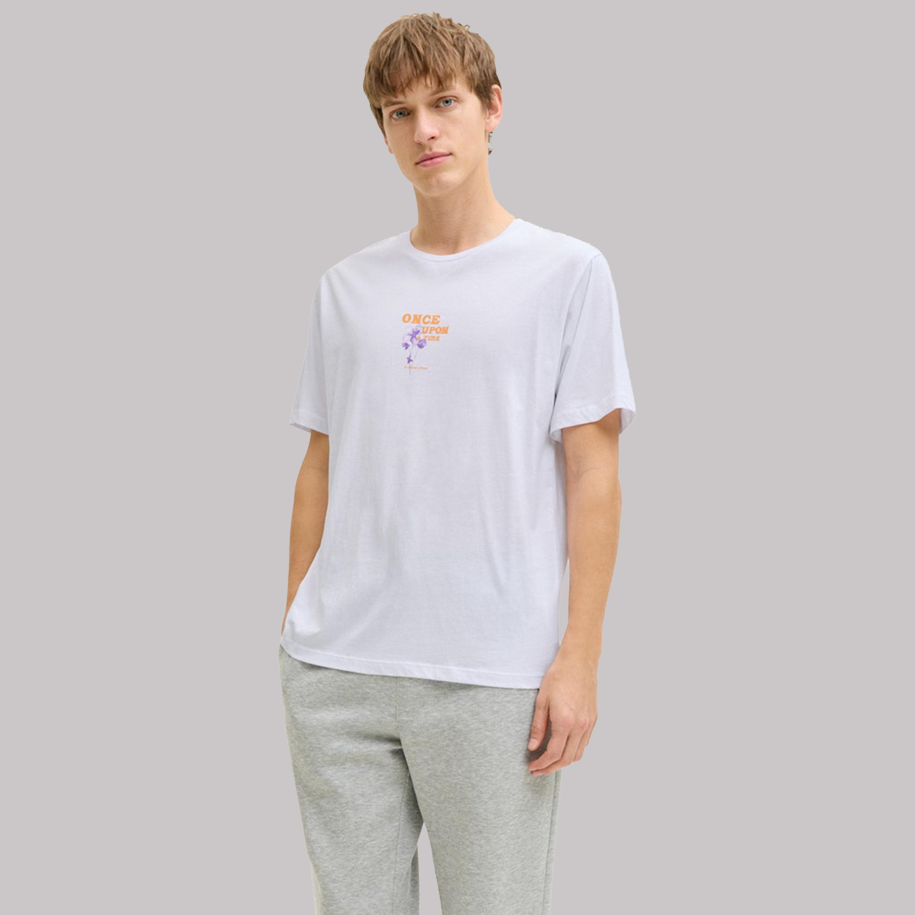 تيشيرت قطن بياقة دائرية وطبعة جرافيك-men-clothing-tshirtsandpolos-tshirts-image-1