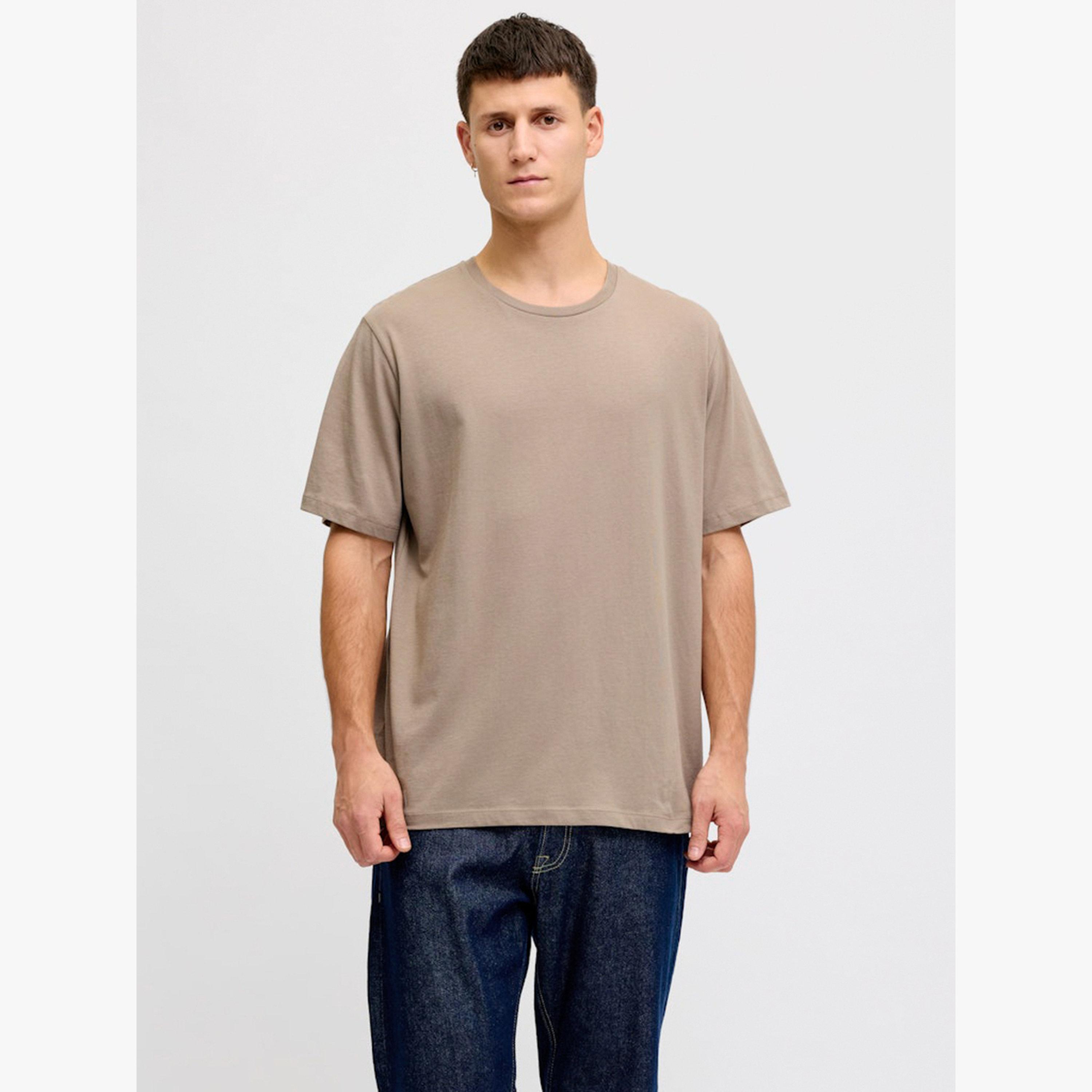 REBEL Men Beige Graphic Cotton Crew Neck T-Shirt-men-clothing-tshirtsandpolos-tshirts-image-1