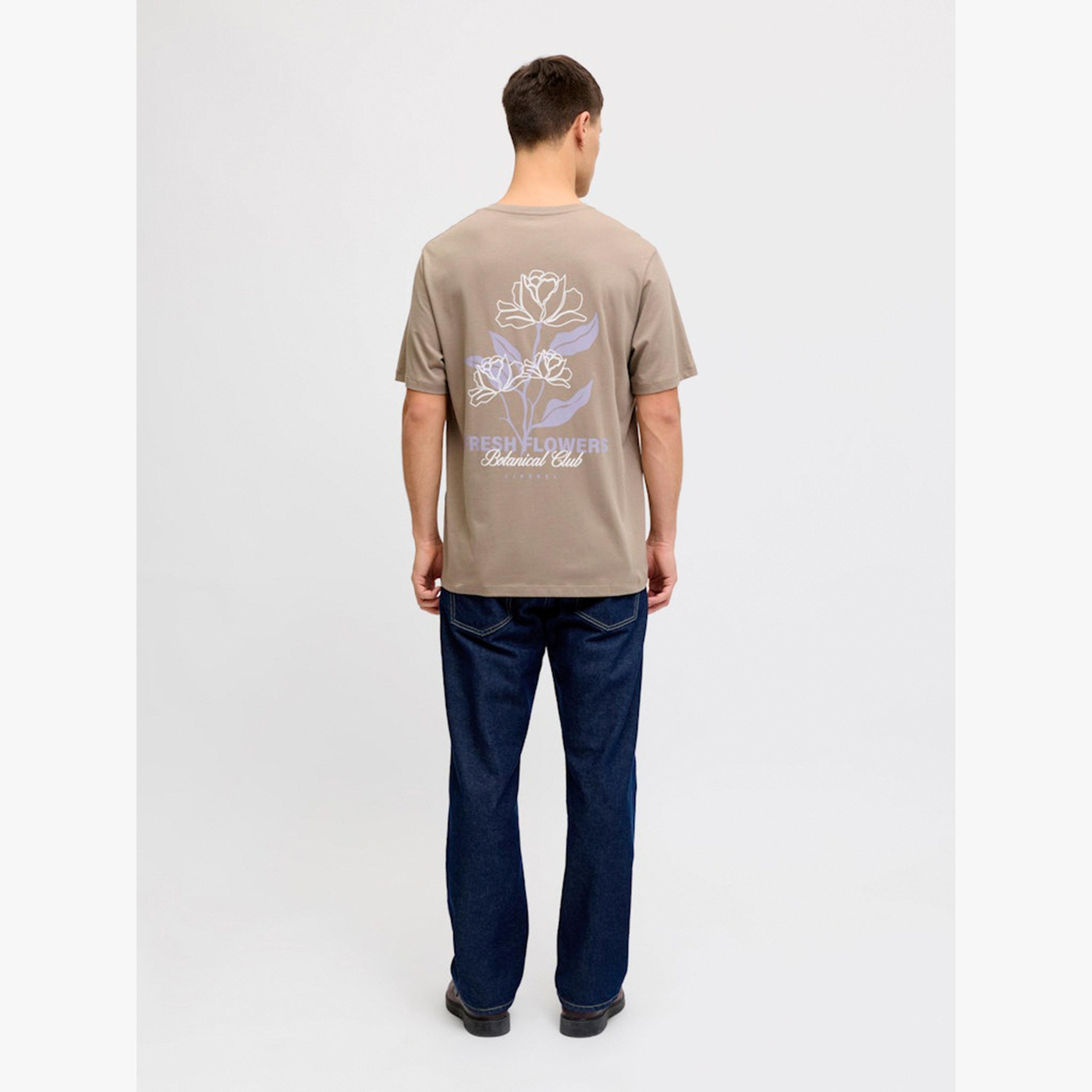REBEL Men Beige Graphic Cotton Crew Neck T-Shirt-men-clothing-tshirtsandpolos-tshirts-image-2